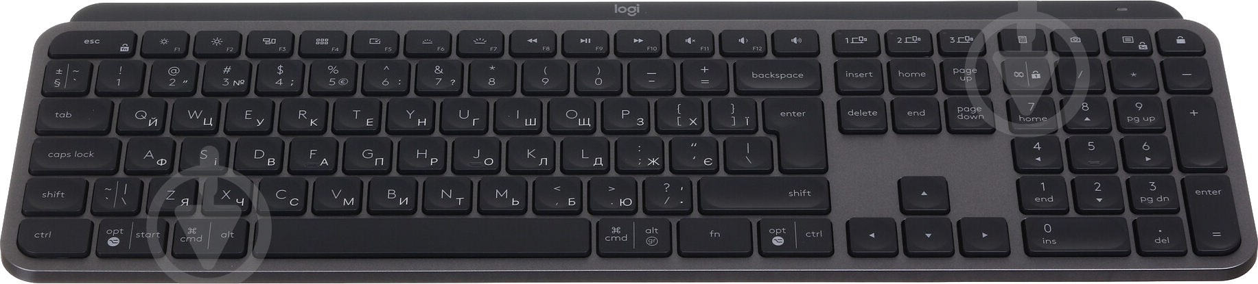 Клавиатура Logitech MX Keys Advanced Wireless Illuminated (L920-009415) graphite - фото 7
