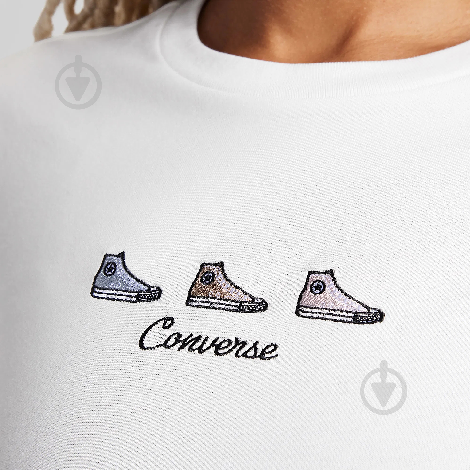 Футболка Converse CHUCK TAYLOR GRAPHIC TEE 10027753-286 р.M белый - фото 3