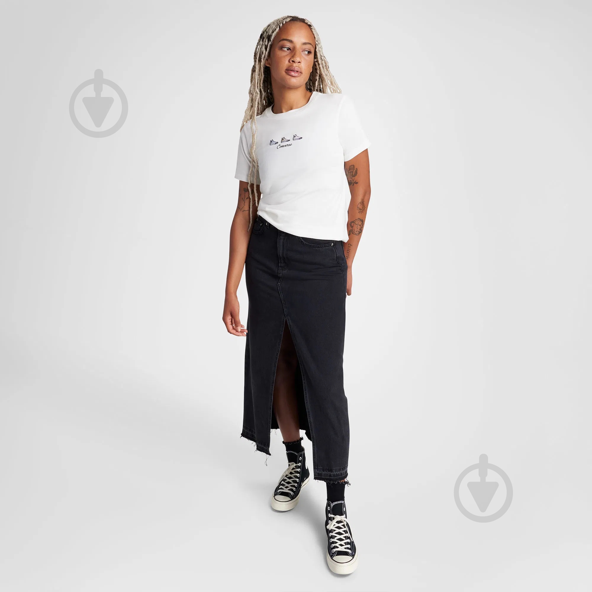 Футболка Converse CHUCK TAYLOR GRAPHIC TEE 10027753-286 р.M белый - фото 4