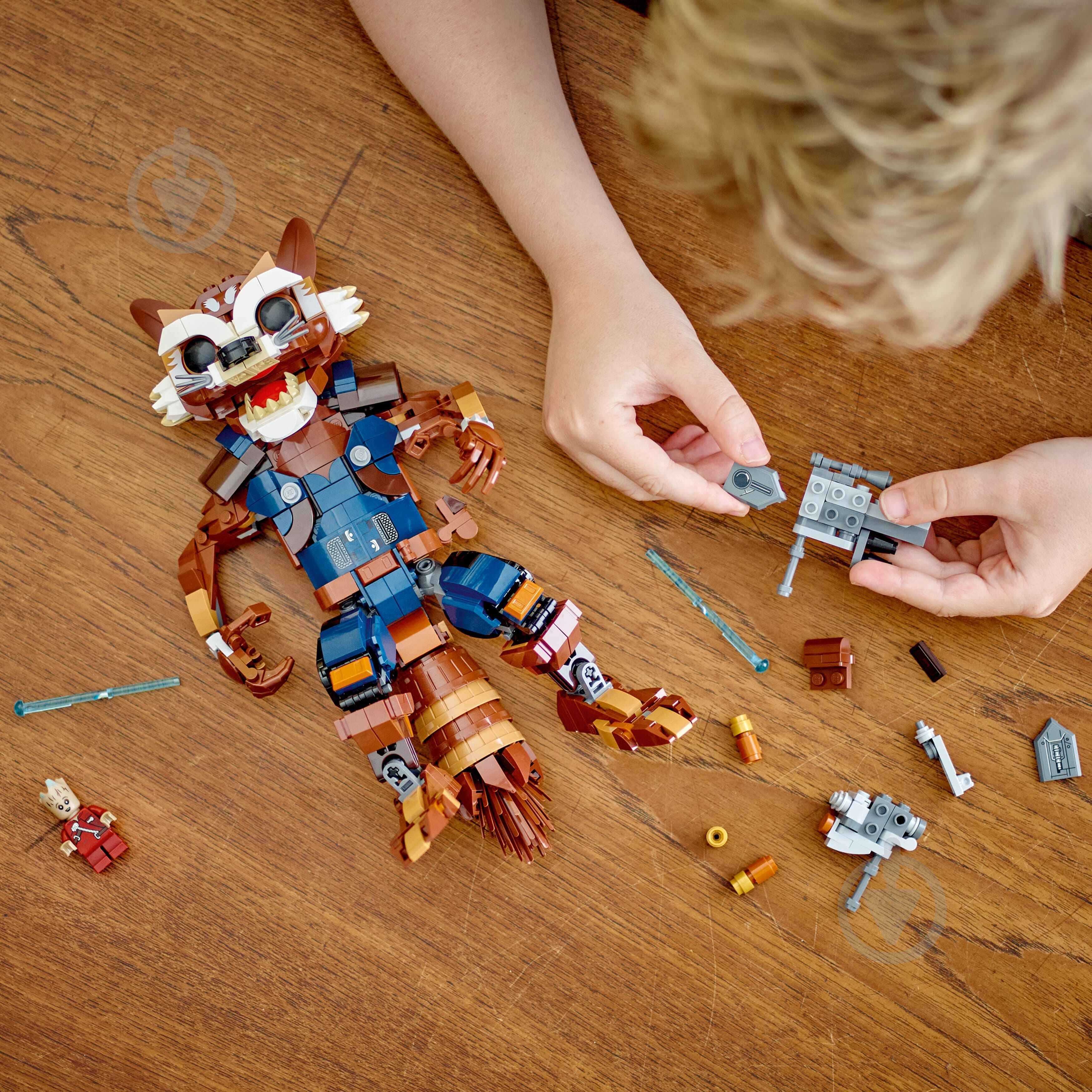 Конструктор LEGO Super Heroes Marvel Ракета й малюк Ґрут 76282 - фото 5 Конструктор LEGO Super Heroes Marvel Ракета й малюк Ґрут 76282 - фото 5