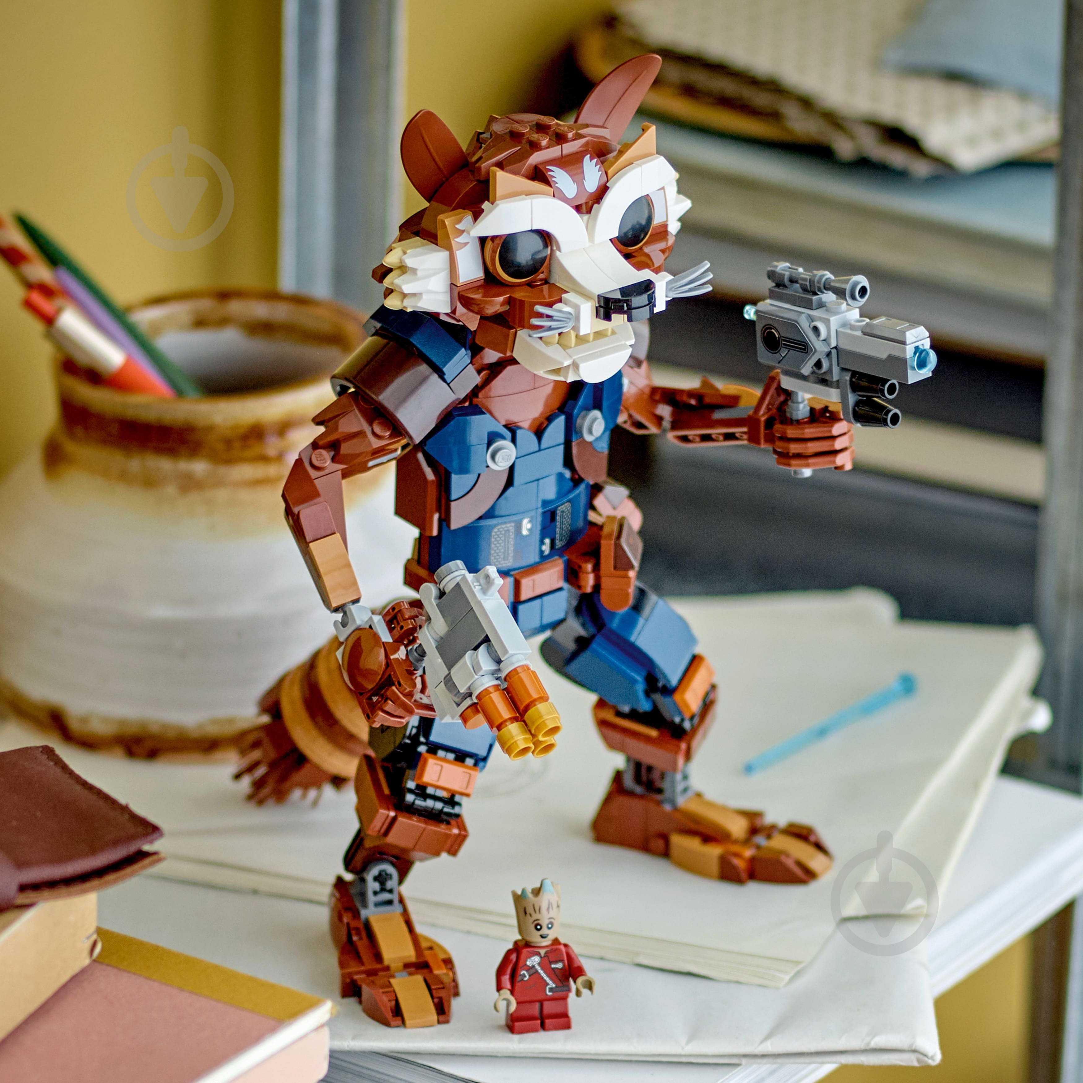 Конструктор LEGO Super Heroes Marvel Ракета й малюк Ґрут 76282 - фото 6 Конструктор LEGO Super Heroes Marvel Ракета й малюк Ґрут 76282 - фото 6