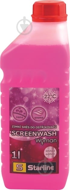 Омыватель стекла STARLINE WOMAN (S NA SWNW-1) зима -22 °С 1 л - фото 1 Омыватель стекла STARLINE WOMAN (S NA SWNW-1) зима -22 °С 1 л - фото 1