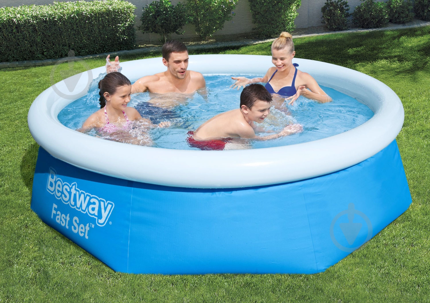 Бассейн надувной Bestway 2100 л 244х66 см 57008 - фото 2