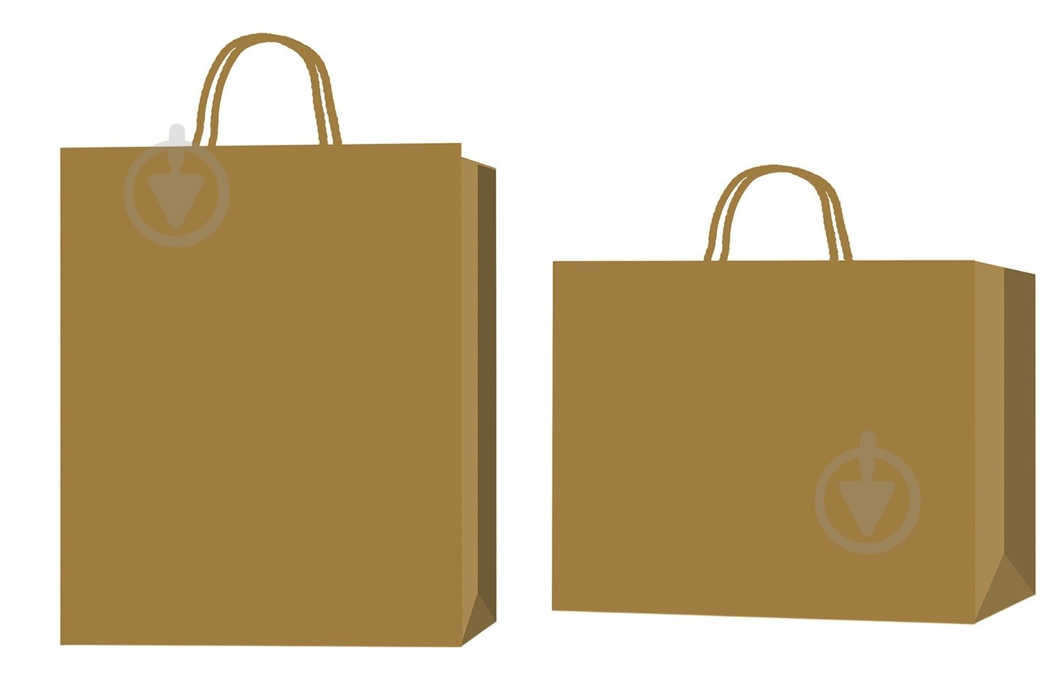 Пакет подарунковий 59х44х17 см золотий - фото 1 Пакет подарунковий 59х44х17 см золотий - фото 1