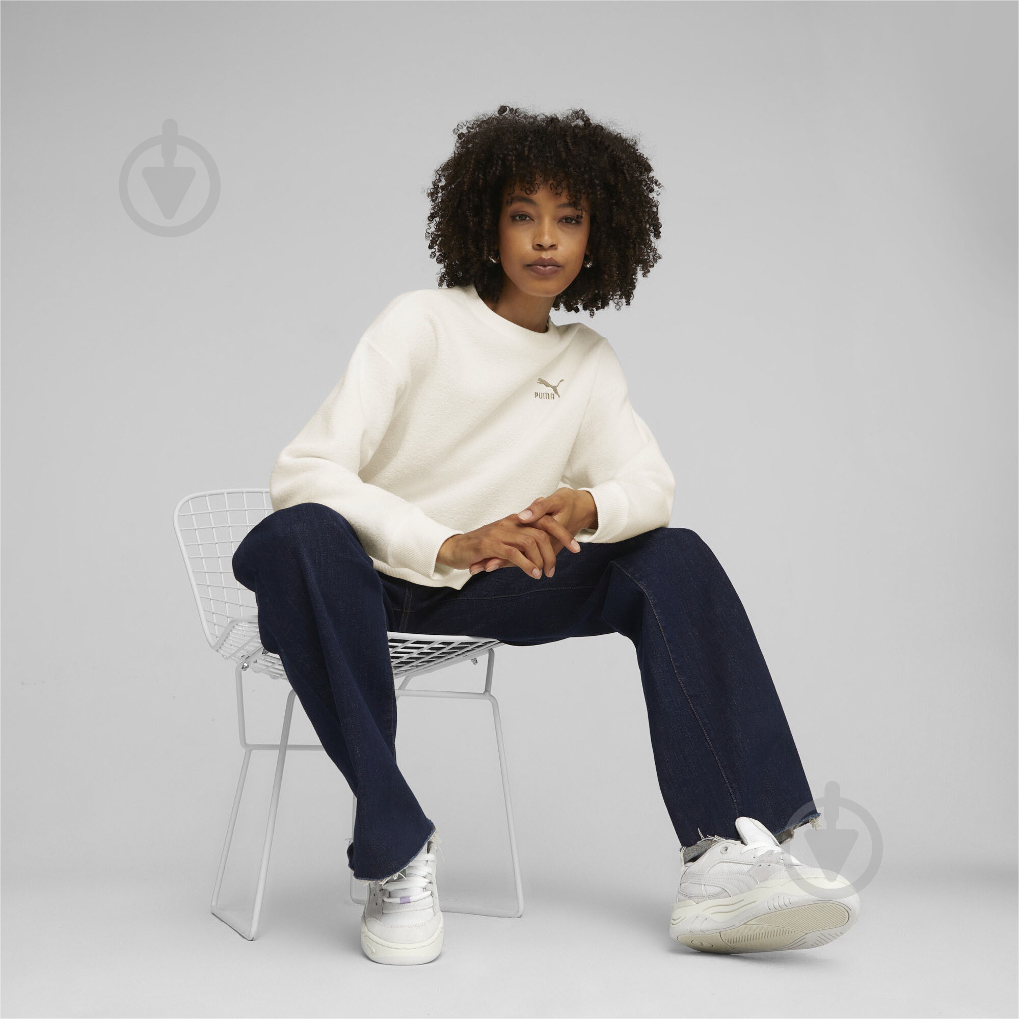 Свитшот Puma CLASSICS FLEECE CREW 62141399 р.L бежевый - фото 4 Свитшот Puma CLASSICS FLEECE CREW 62141399 р.L бежевый - фото 4