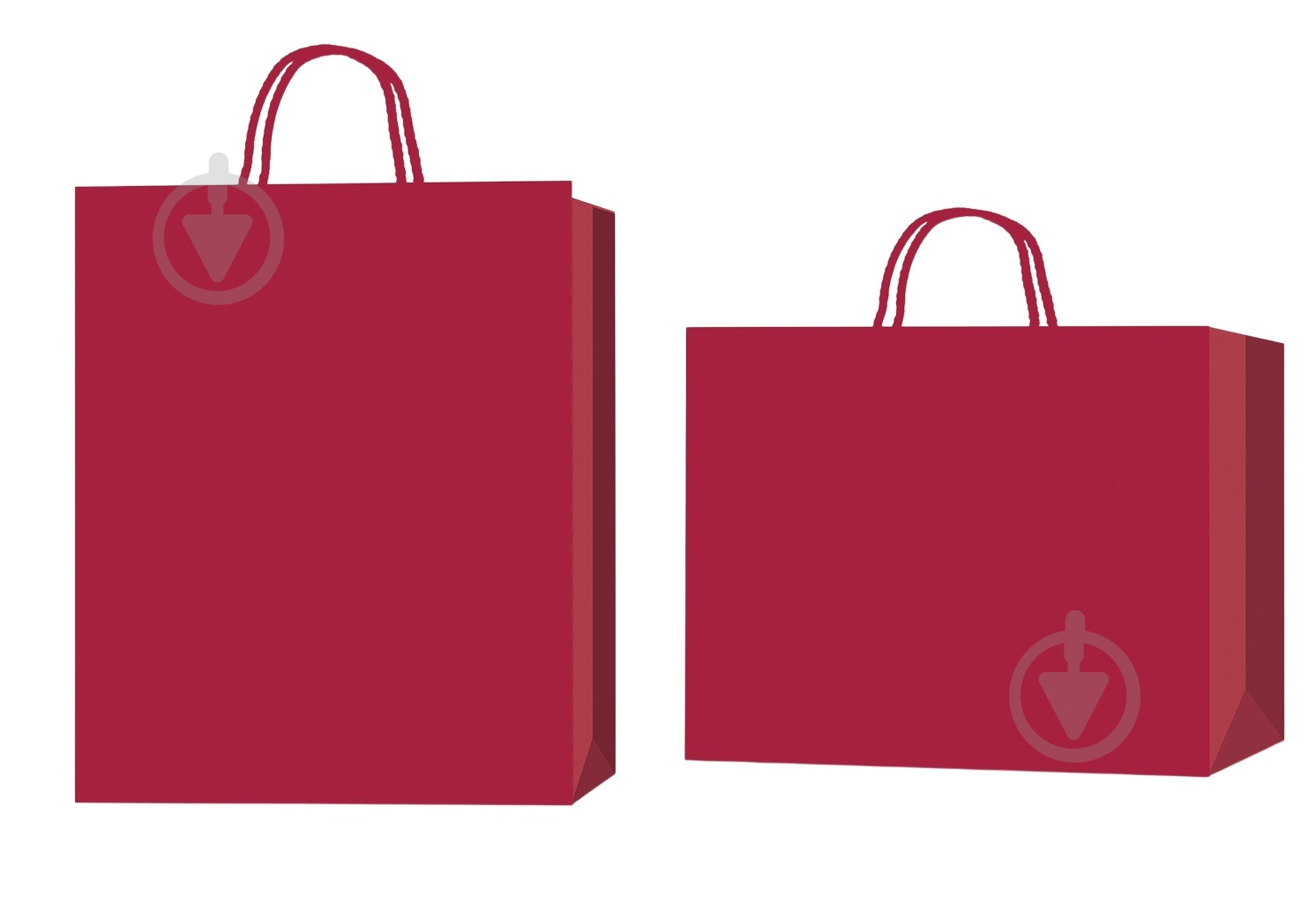 Пакет подарунковий 59х44х17 см малиновий - фото 1 Пакет подарунковий 59х44х17 см малиновий - фото 1