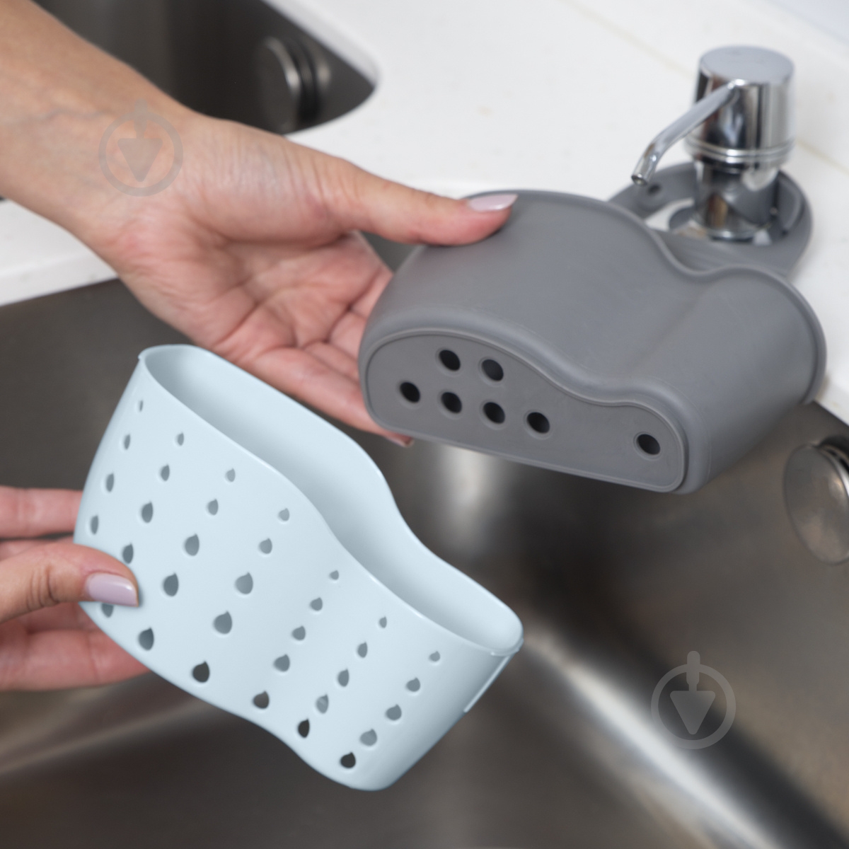 Держатель мочалки MVM голубой К-1524 - фото 10