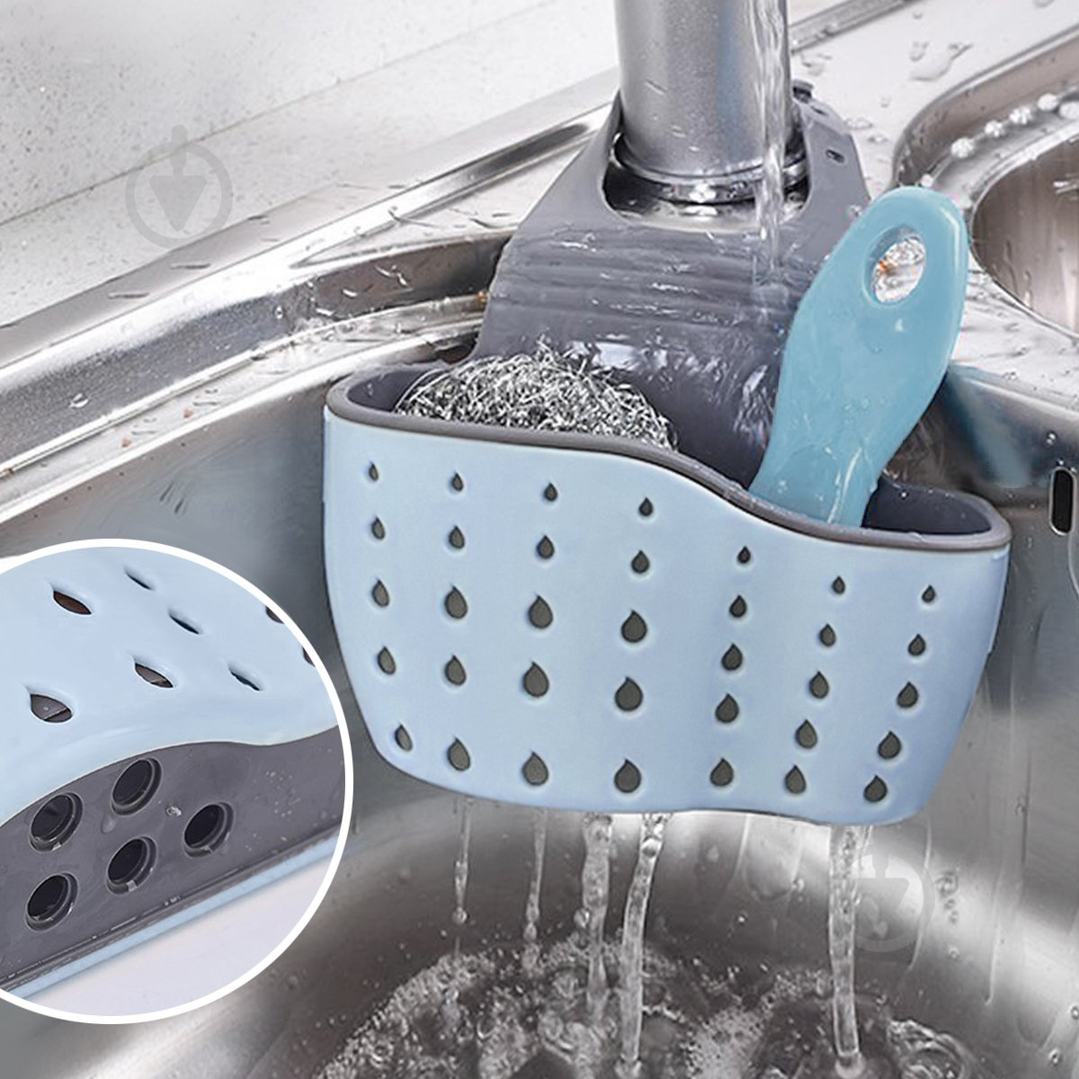 Тримач губки MVM блакитний К-1524 - фото 3