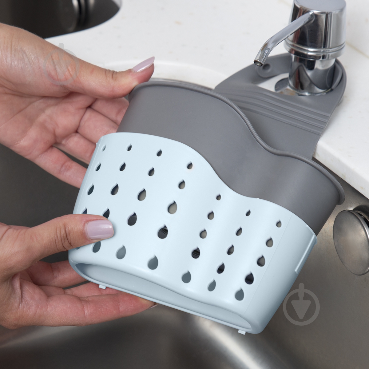 Держатель мочалки MVM голубой К-1524 - фото 9