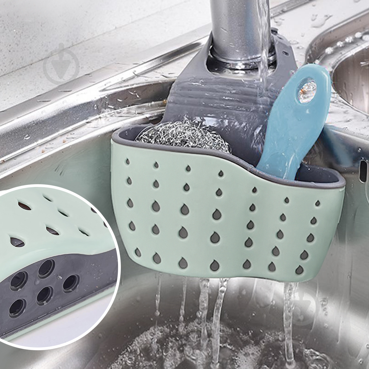 Тримач губки MVM оливковий К-1524 - фото 3