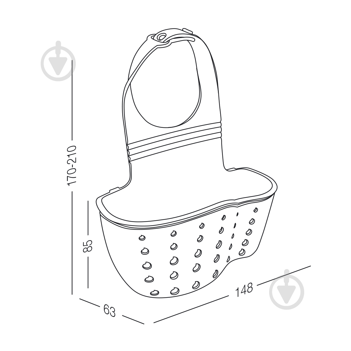 Тримач губки MVM оливковий К-1524 - фото 5