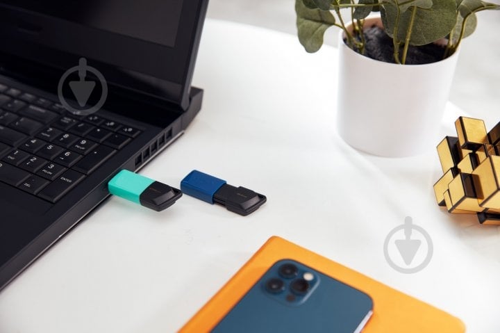 Флешпам'ять USB Kingston DataTraveler Exodia M 256 ГБ USB 3.2 black/green (DTXM/256GB) - фото 14
