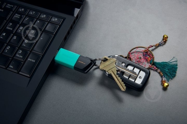 Флешпам'ять USB Kingston DataTraveler Exodia M 256 ГБ USB 3.2 black/green (DTXM/256GB) - фото 8