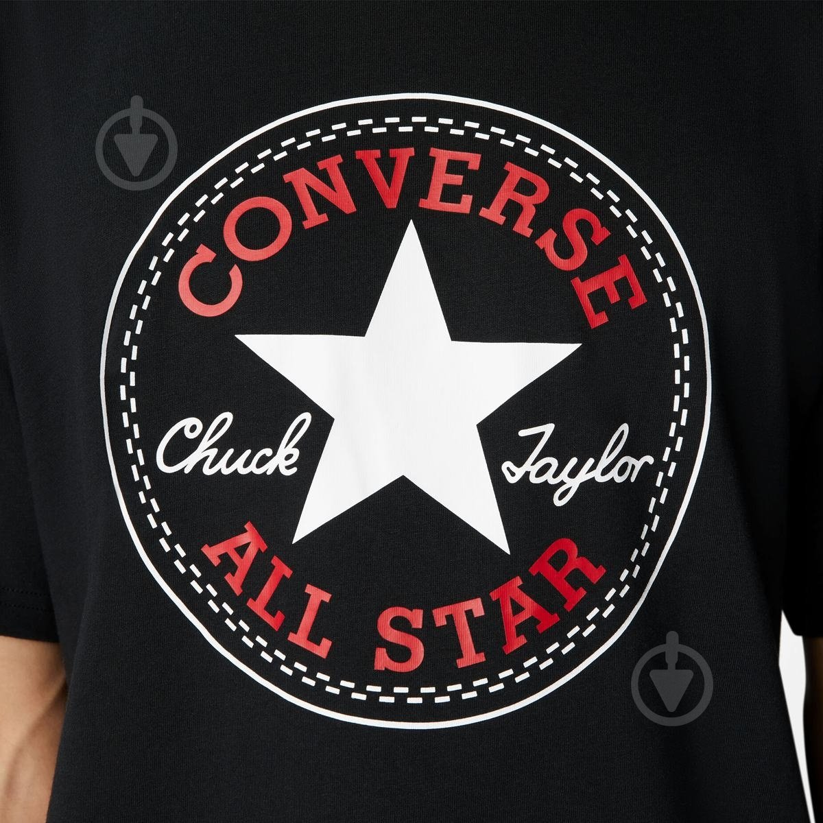 Футболка Converse Chuck Patch Tee 10025459-001 р.2XS черный - фото 4