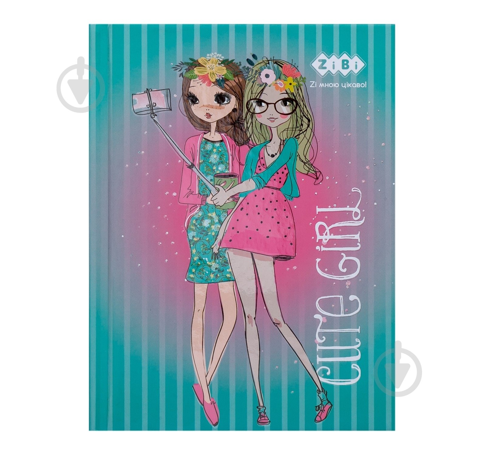 Блокнот Cute Girl А6 64 аркуші бірюзовий ZB.12715-06 ZiBi - фото 1