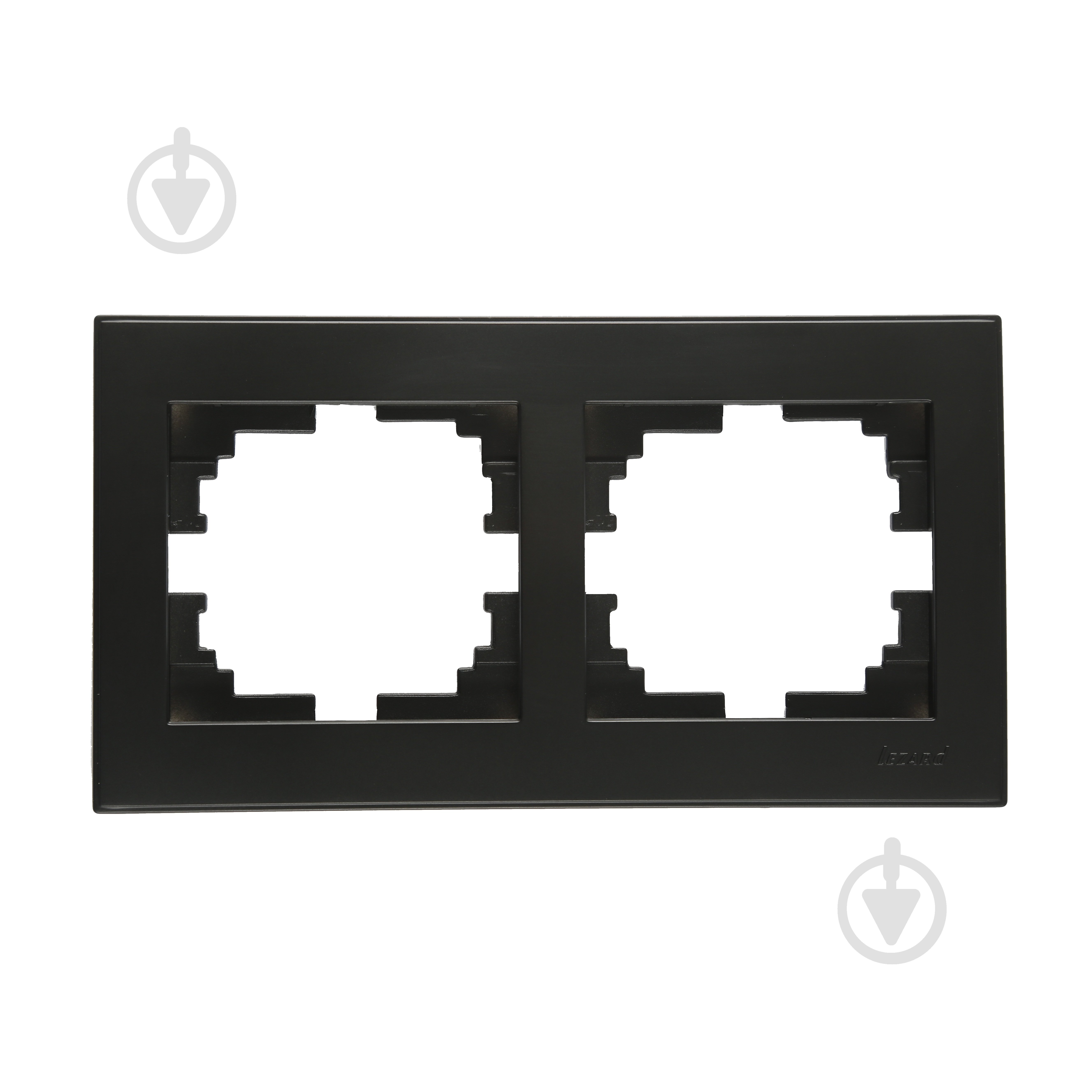 Рамка Lezard Rain горизонтальная антрацит 703-4242-147 - фото 1