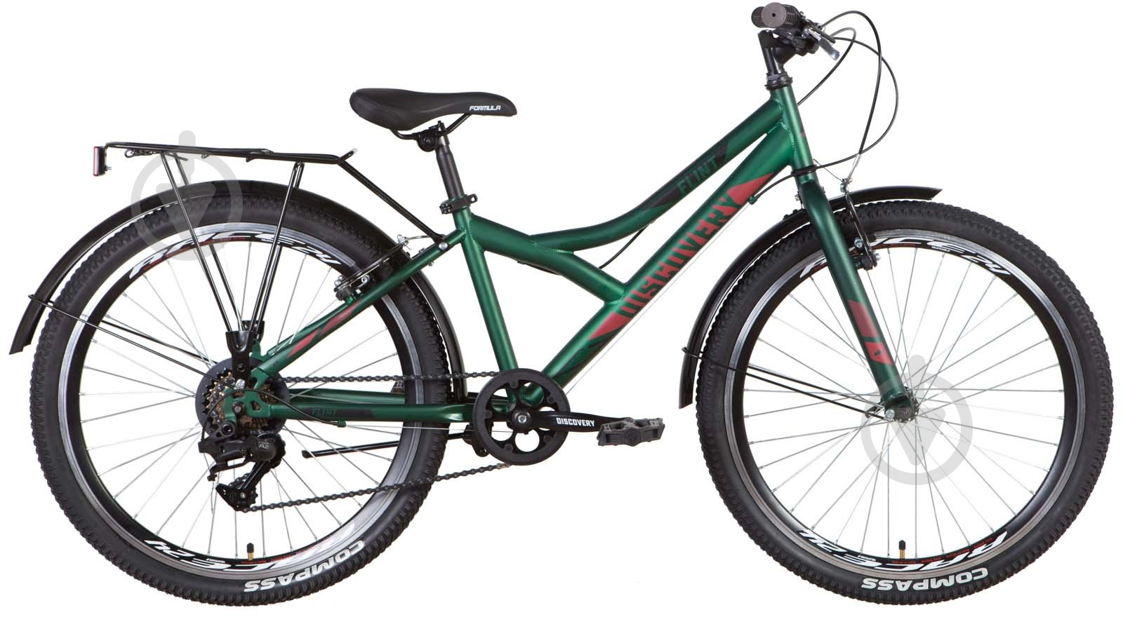 Велосипед Discovery 24" 13"(33 см) FLINT OPS-DIS-24-285 серо-голубой - фото 1