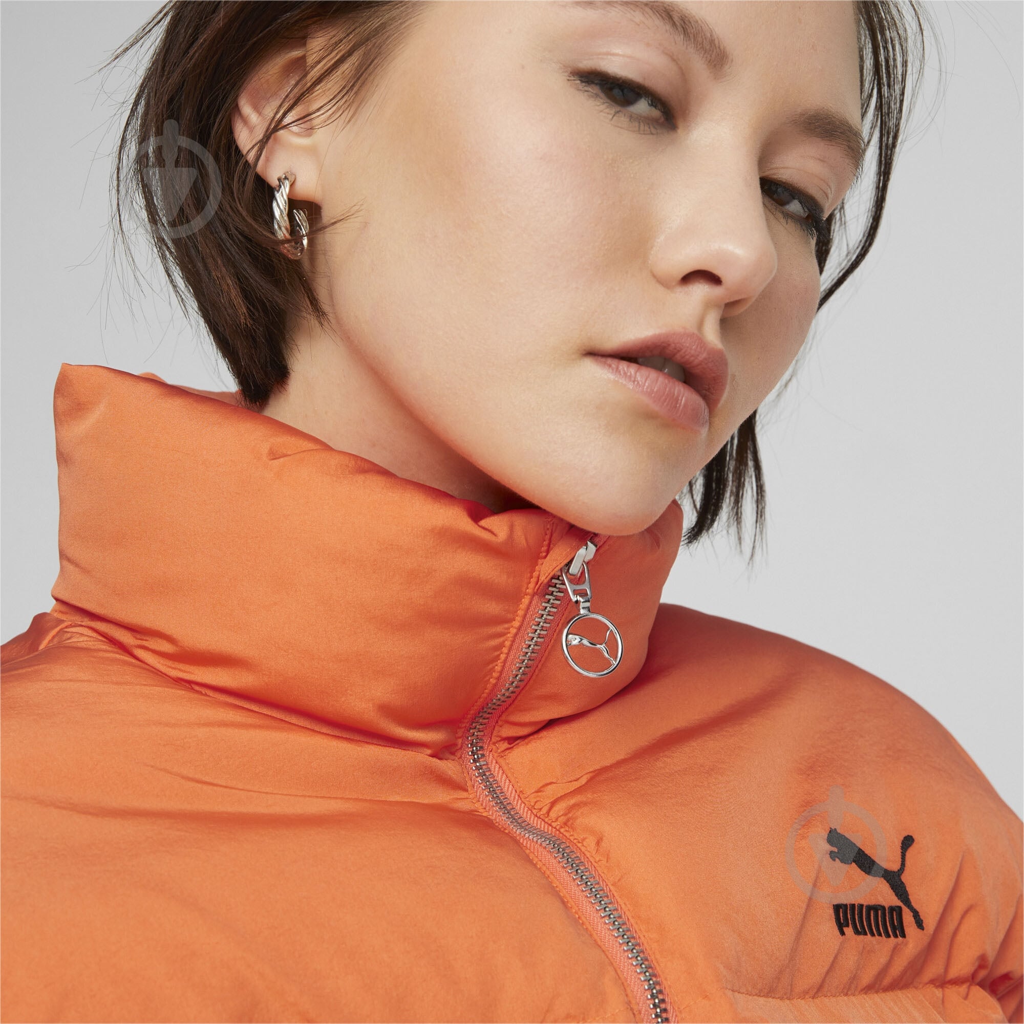Куртка женская зимняя Puma CLASSICS OVERSIZED PUFFER JACKET 62169360 р.M оранжевая - фото 4