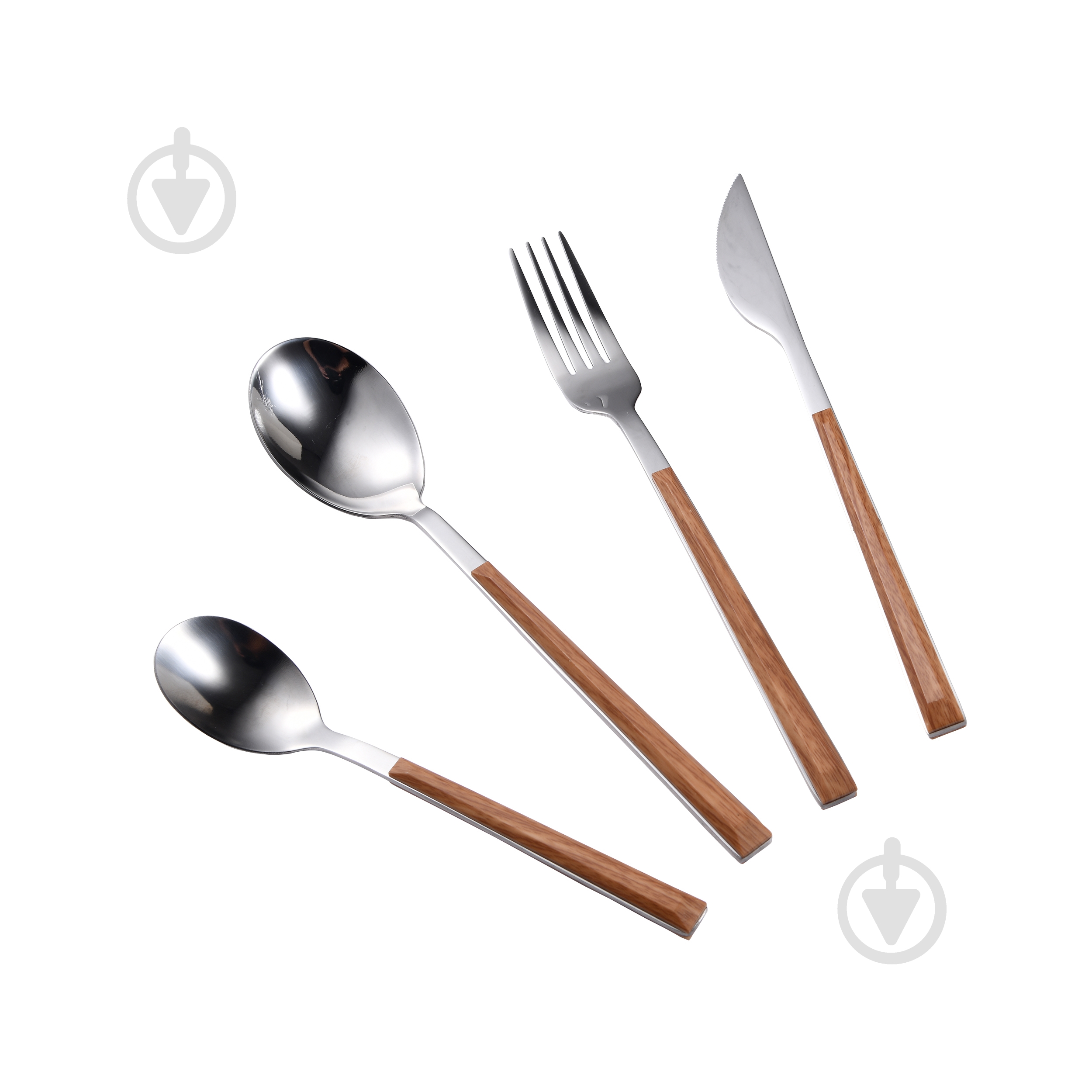 Набор столовых приборов Bergner Naturally Bergner BG-45120-MM 24 пр - фото 1 Набор столовых приборов Bergner Naturally Bergner BG-45120-MM 24 пр - фото 1