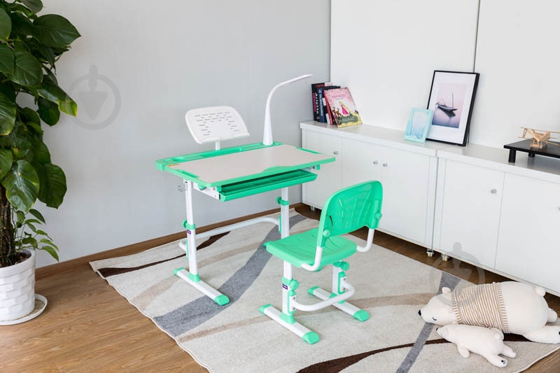 Комплект парта и стул-трансформер FunDesk Disa Green - фото 35 Комплект парта и стул-трансформер FunDesk Disa Green - фото 35