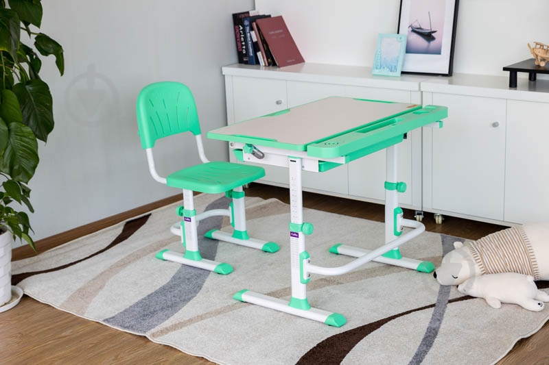 Комплект парта и стул-трансформер FunDesk Disa Green - фото 37 Комплект парта и стул-трансформер FunDesk Disa Green - фото 37