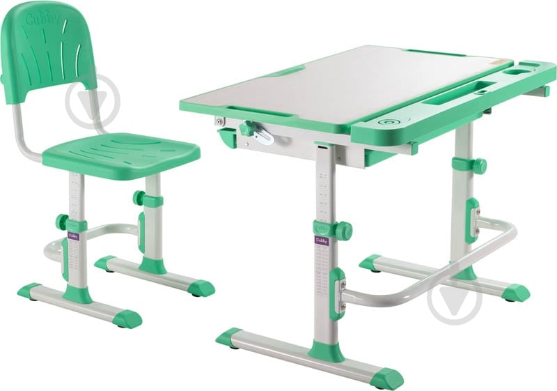 Комплект парта и стул-трансформер FunDesk Disa Green - фото 3 Комплект парта и стул-трансформер FunDesk Disa Green - фото 3