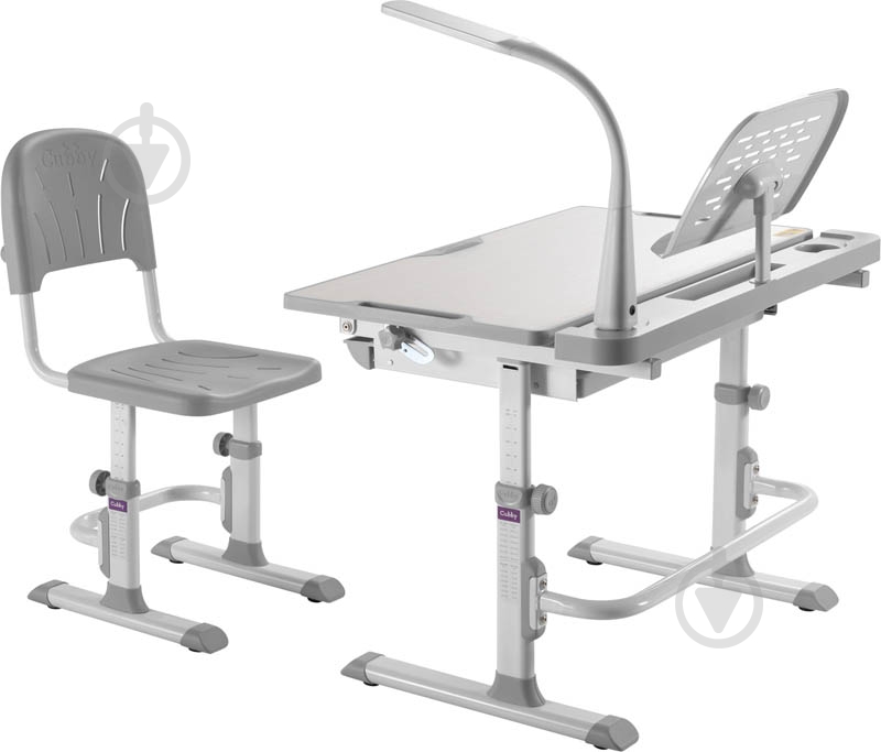 Комплект парта и стул-трансформер FunDesk Disa Grey - фото 40 Комплект парта и стул-трансформер FunDesk Disa Grey - фото 40