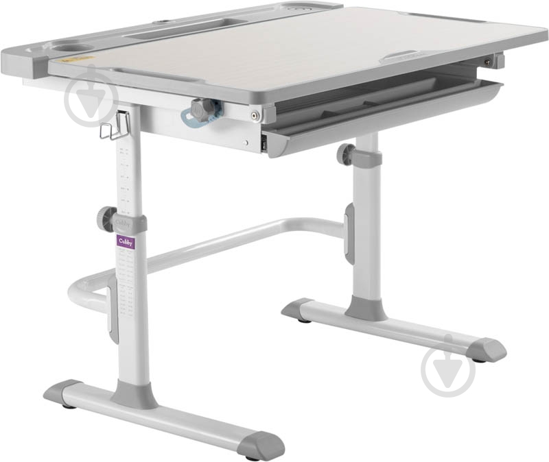 Комплект парта и стул-трансформер FunDesk Disa Grey - фото 5 Комплект парта и стул-трансформер FunDesk Disa Grey - фото 5