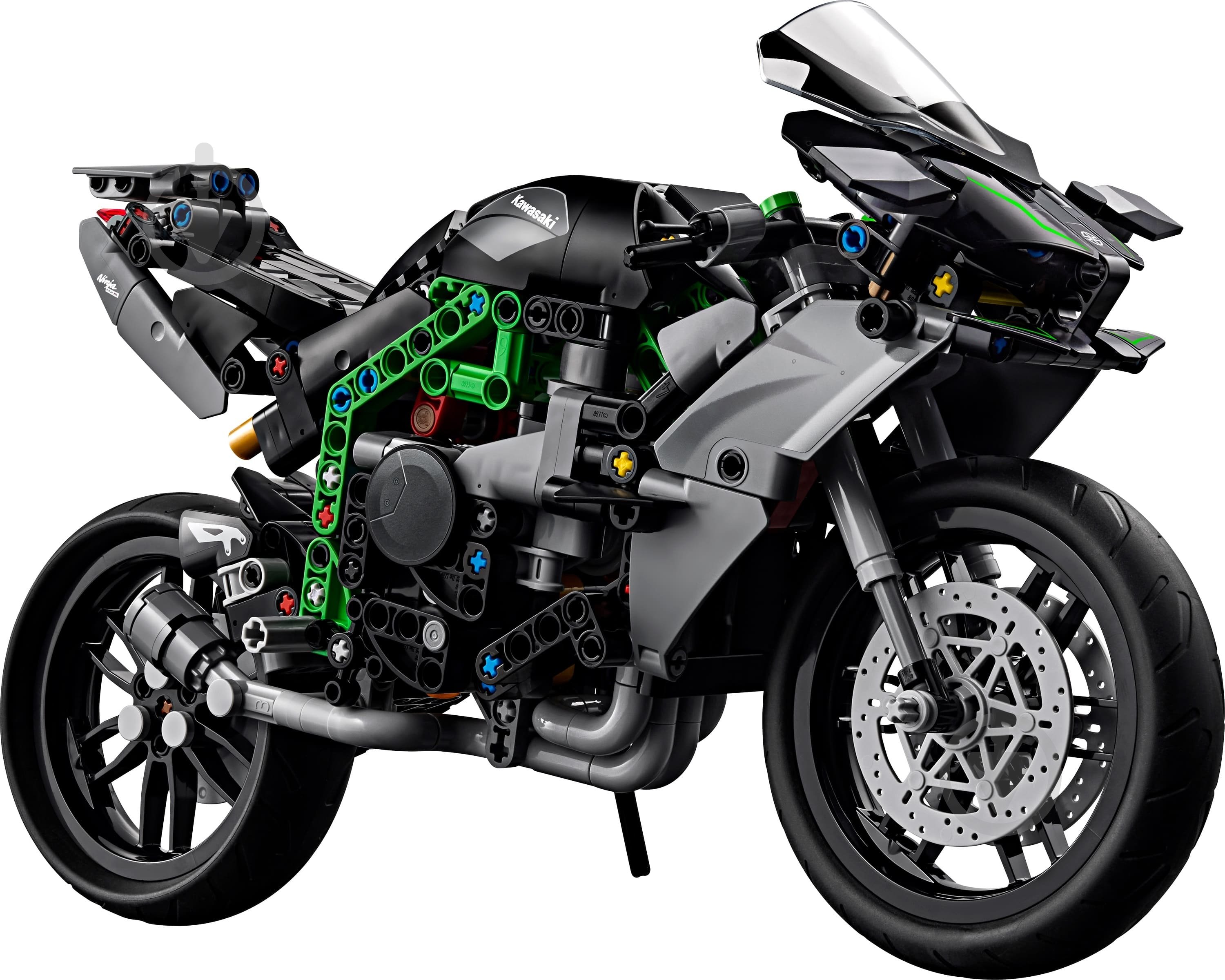 Конструктор LEGO Technic Мотоцикл Kawasaki Ninja H2R 42170 - фото 3 Конструктор LEGO Technic Мотоцикл Kawasaki Ninja H2R 42170 - фото 3