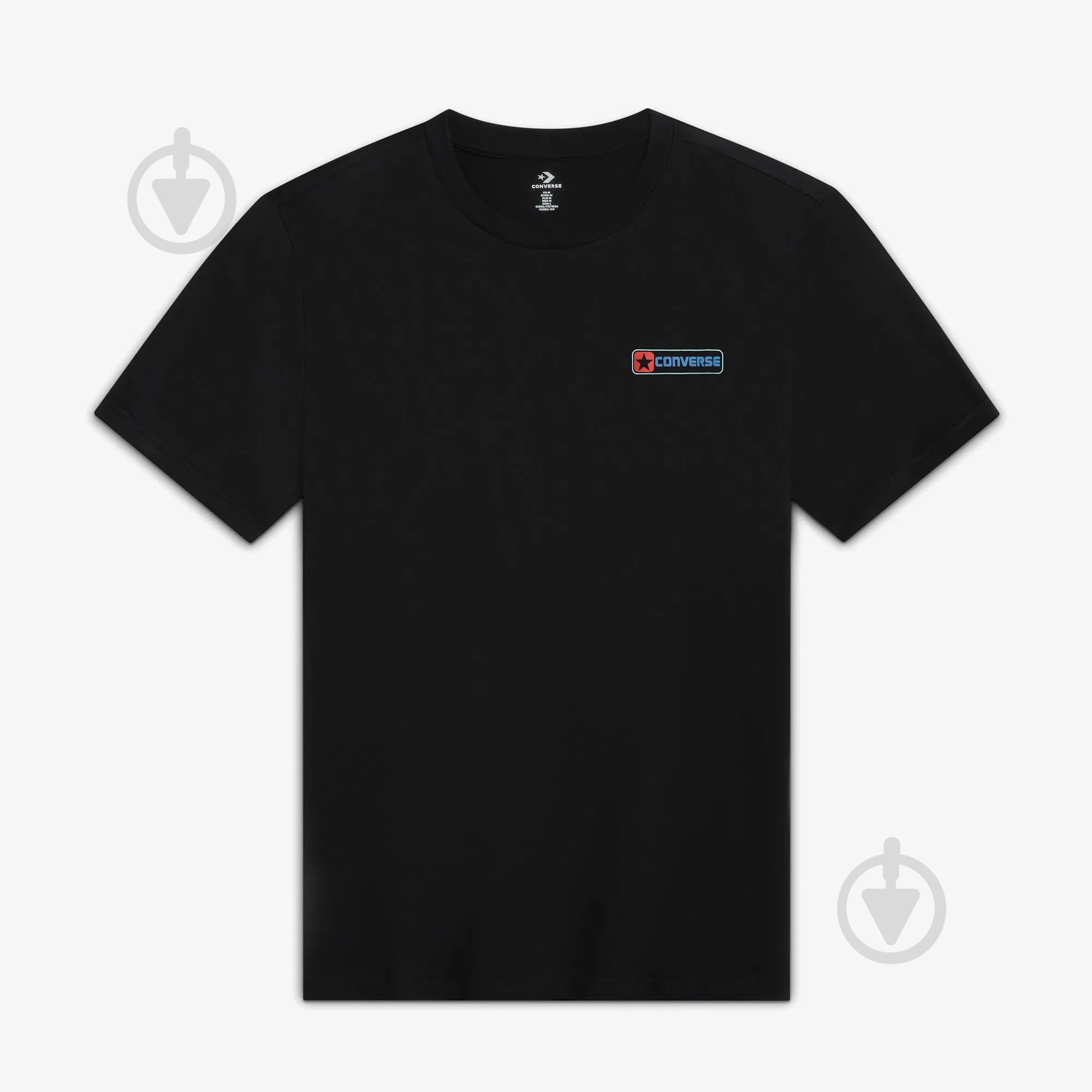 Футболка Converse CONVERSE BOX STAR TEE 10027993-001 р.XL черный - фото 1