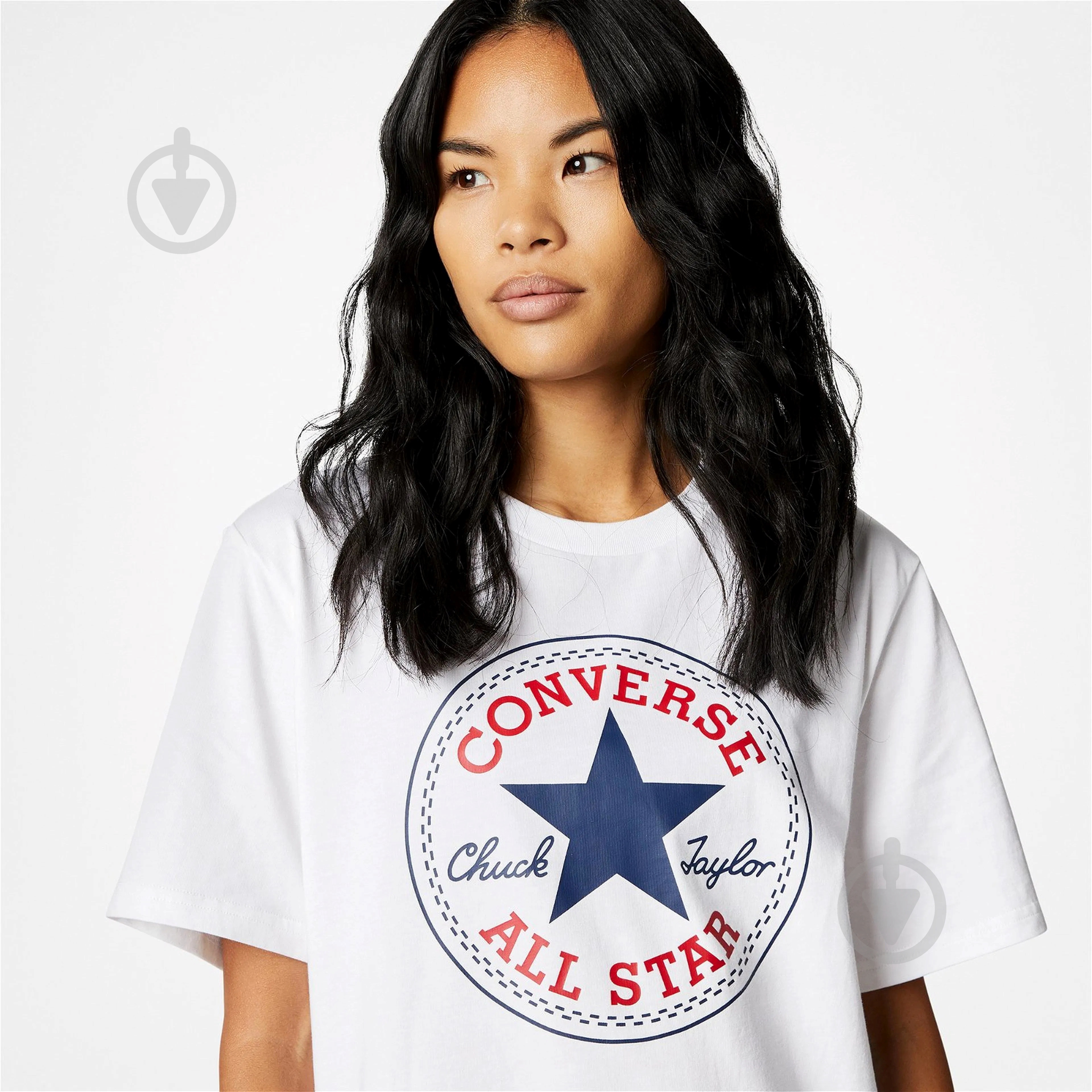 Футболка Converse Chuck Patch Tee 10025459-102 р.XS белый - фото 3