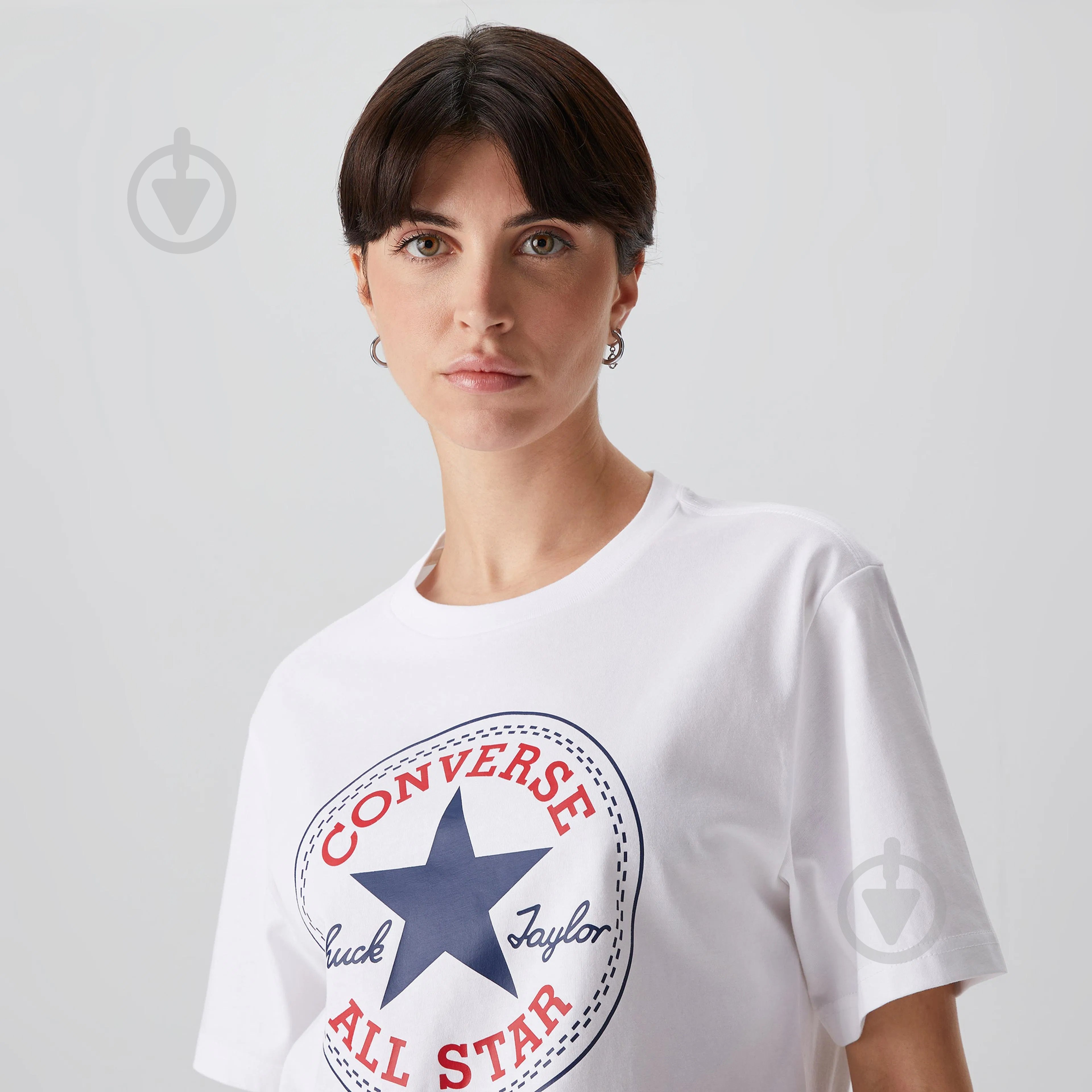 Футболка Converse Chuck Patch Tee 10025459-102 р.XS белый - фото 4