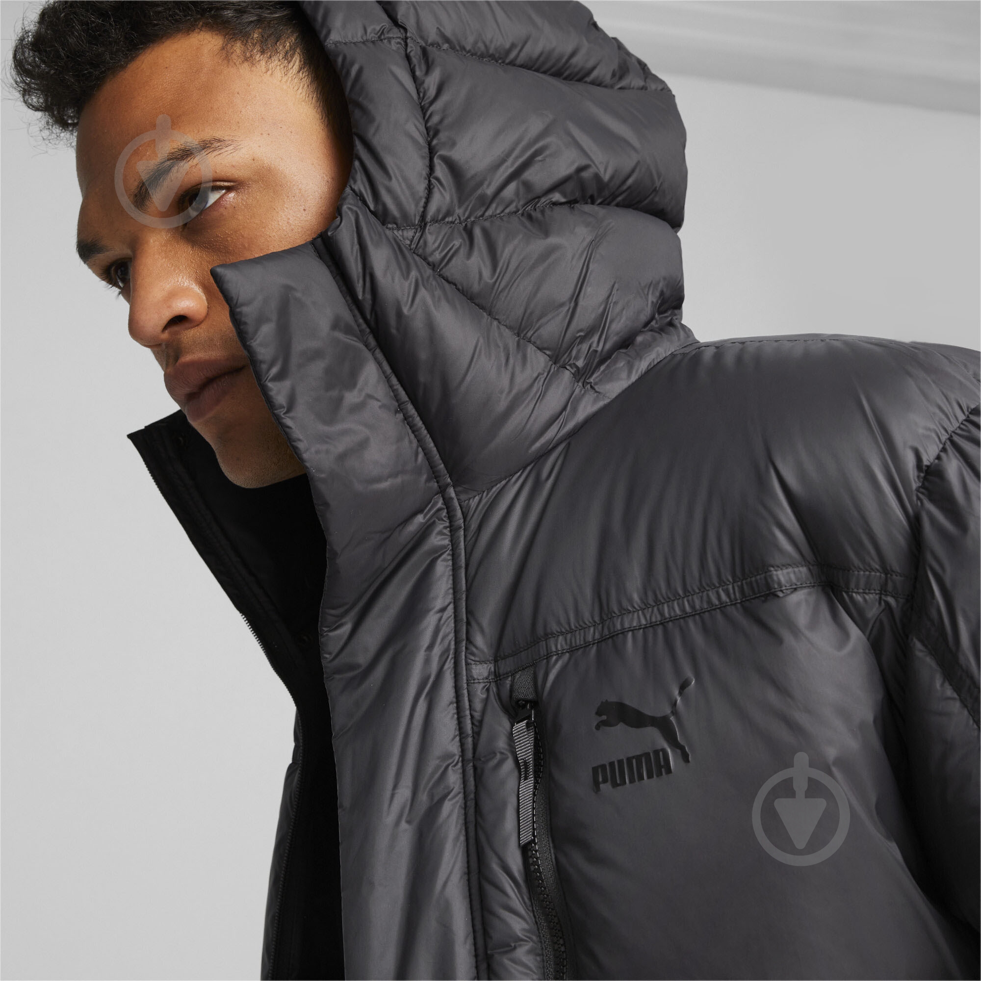 Куртка-парка мужская зимняя Puma LONG HOODED DOWN PARKA 62326901 р.L черная - фото 5 Куртка-парка мужская зимняя Puma LONG HOODED DOWN PARKA 62326901 р.L черная - фото 5
