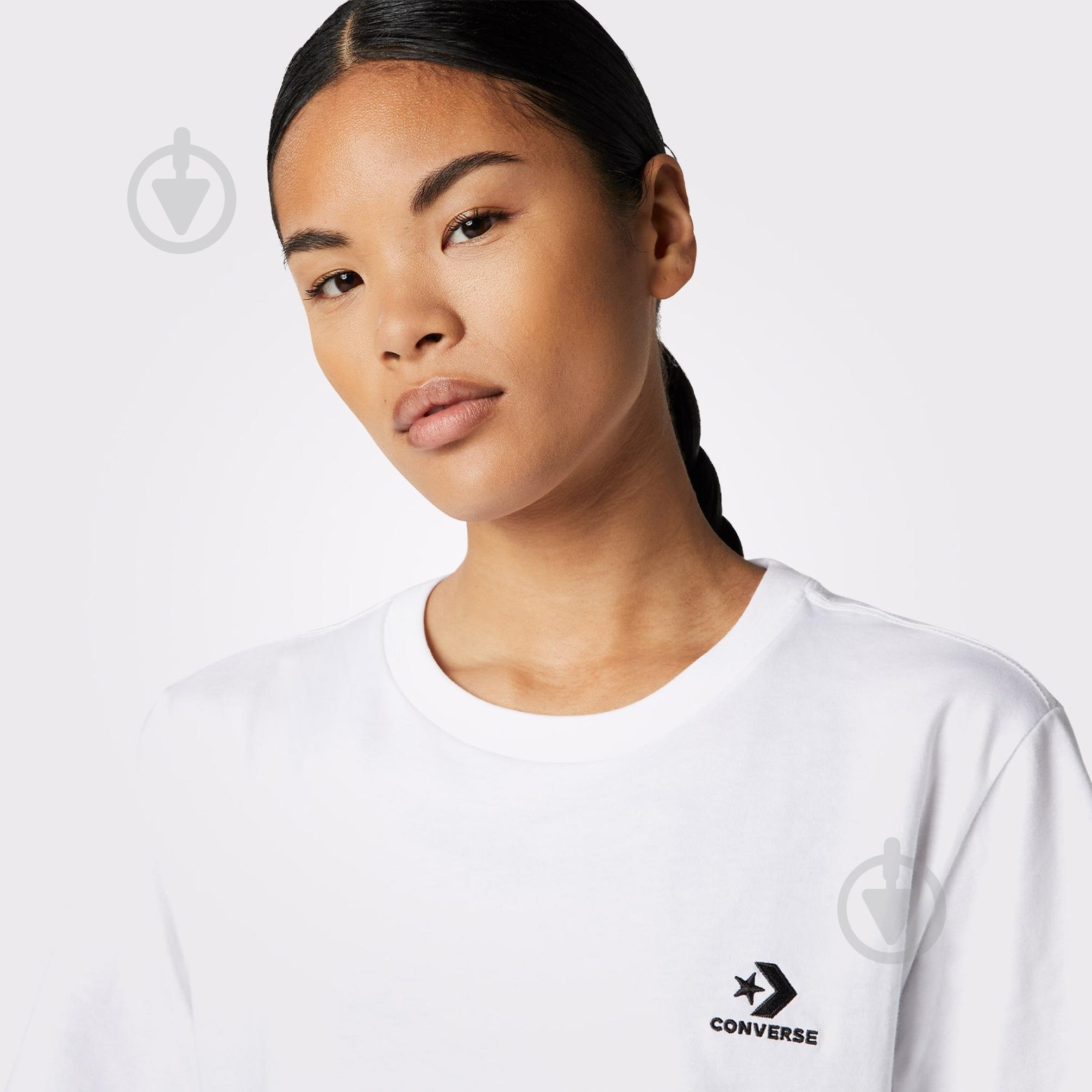 Футболка Converse Star Chevron Tee 10023876-102 р.XS белый - фото 3