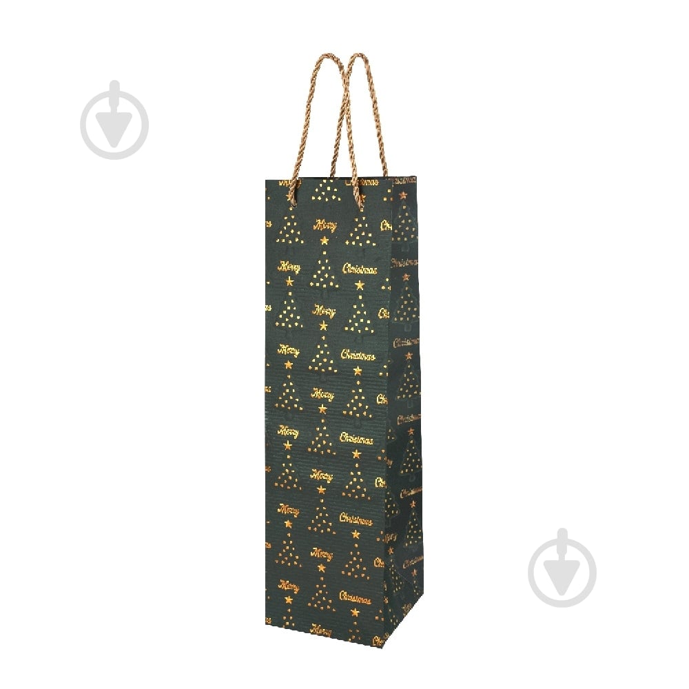 Пакет бумажный Wine bottle черный с золотом 11х38х11 см Buromax - фото 1 Пакет бумажный Wine bottle черный с золотом 11х38х11 см Buromax - фото 1