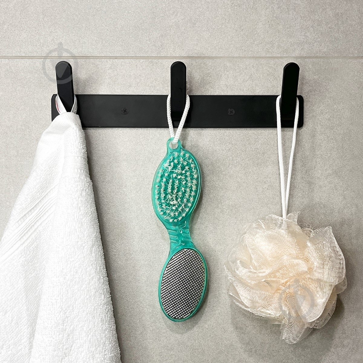 Вешалка с крючками MVM HA-01/3 black - фото 3 Вешалка с крючками MVM HA-01/3 black - фото 3