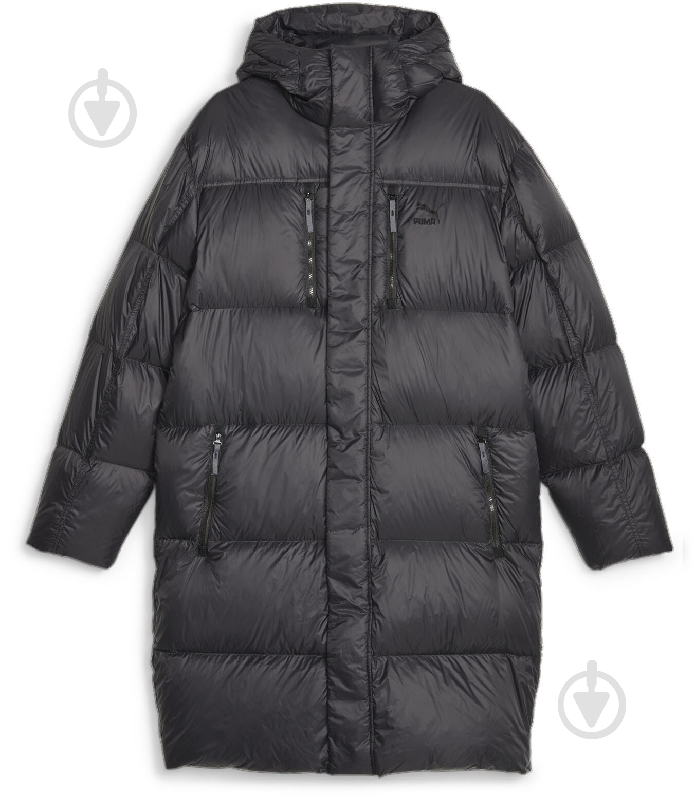 Куртка-парка мужская зимняя Puma LONG HOODED DOWN PARKA 62326901 р.XL черная - фото 1