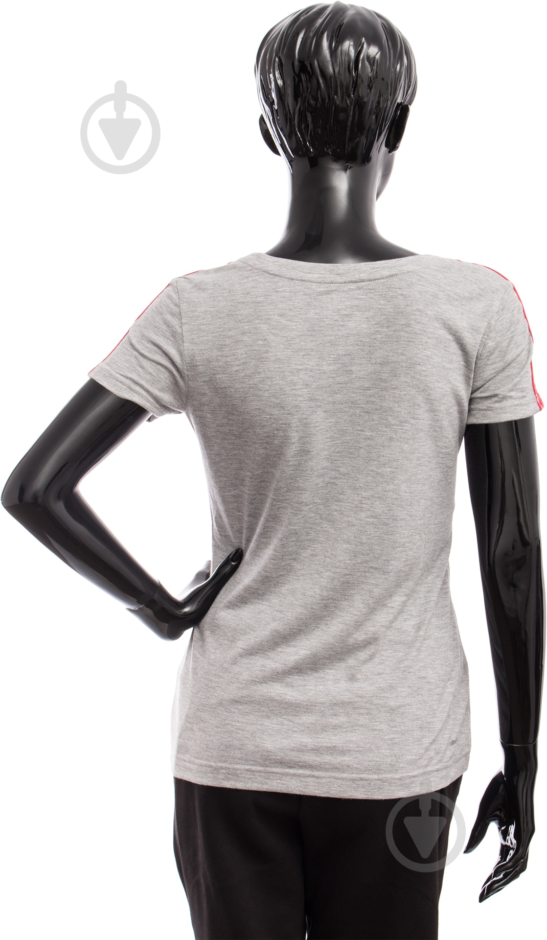 Футболка Adidas ESS 3S SLIM TEE AY4791 р.XS серый - фото 3 Футболка Adidas ESS 3S SLIM TEE AY4791 р.XS серый - фото 3