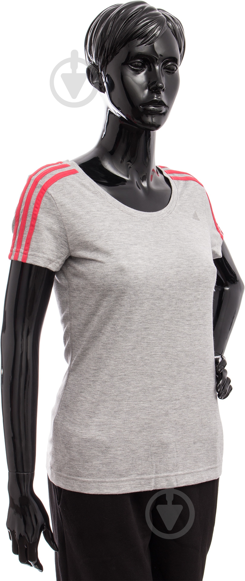 Футболка Adidas ESS 3S SLIM TEE AY4791 р.XS серый - фото 2 Футболка Adidas ESS 3S SLIM TEE AY4791 р.XS серый - фото 2