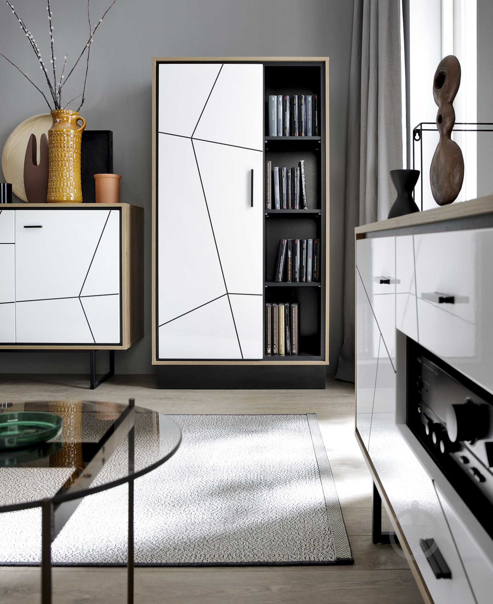 Пенал Meble Wojcik BROLO BROR01 1D дуб катания - фото 2