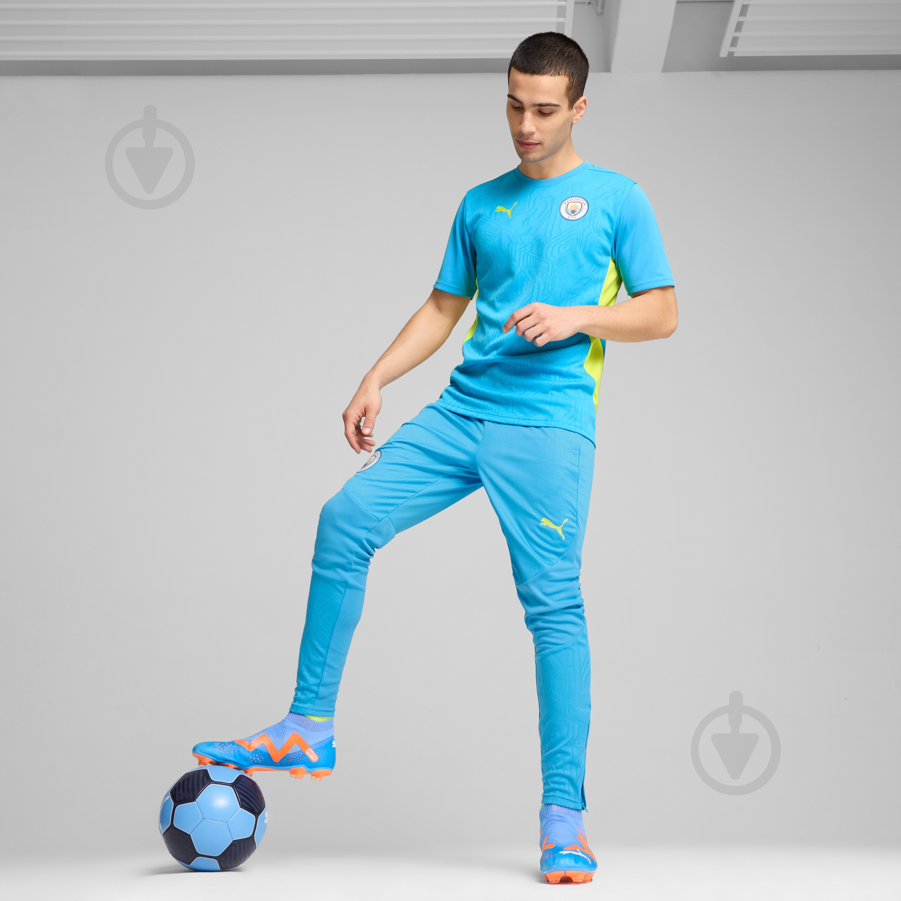 Футболка Puma MCFC TRAINING JERSEY 77752111 р.M синий - фото 5