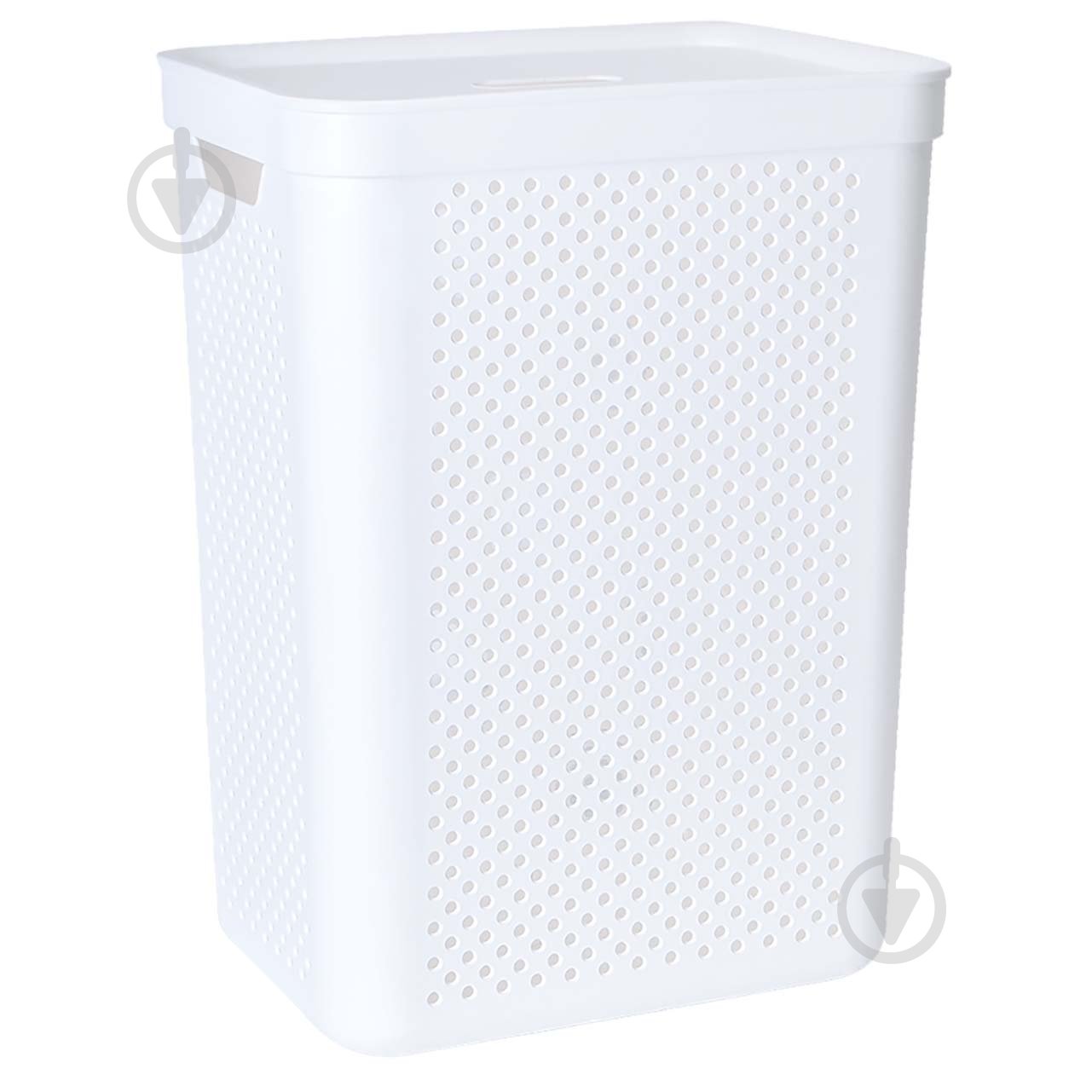Кошик для білизни Алеана Simple з органайзером 45 л білий - фото 2