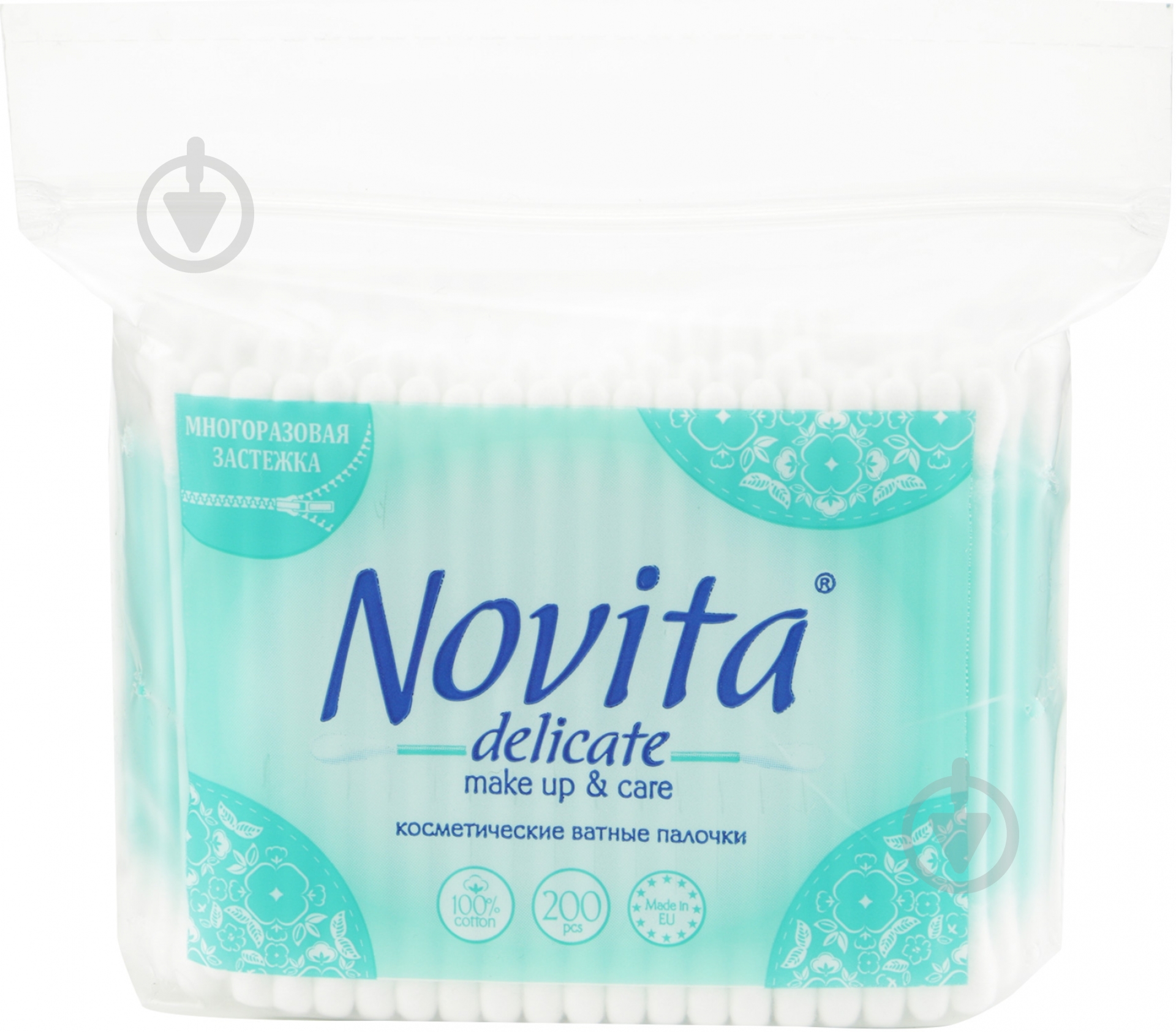 Ватные палочки Novita delicate make up & care 200 шт. (мягкая) - фото 7