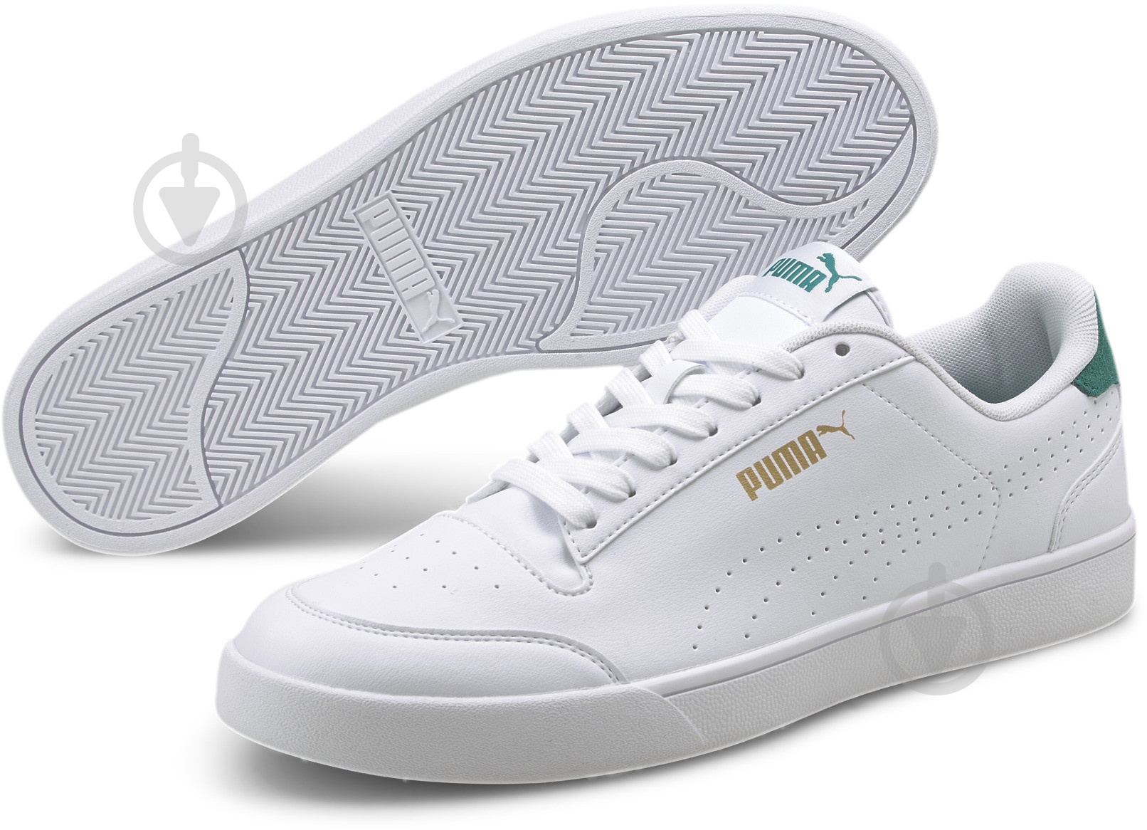 Кросівки чоловічі демісезонні Puma Shuffle Perf 38015002 р.43 білі - фото 2 Кросівки чоловічі демісезонні Puma Shuffle Perf 38015002 р.43 білі - фото 2