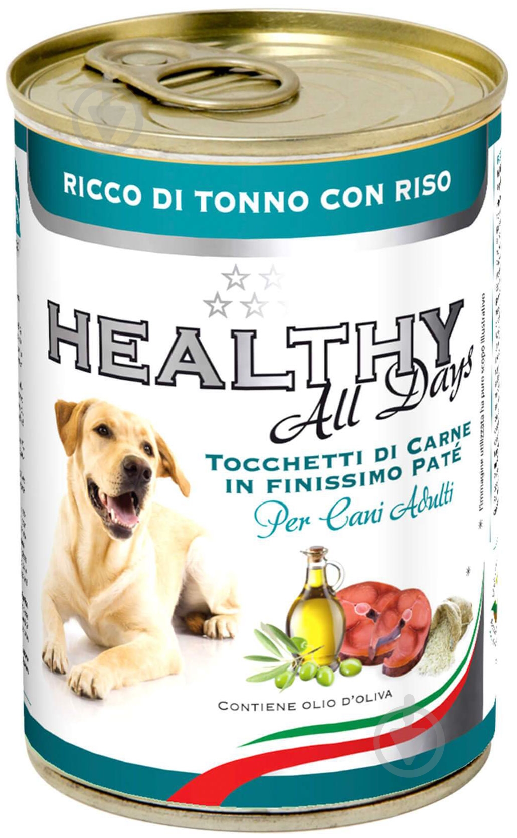 Корм для всех пород Healthy All days паштет тунец и рис 400 г 400 г - фото 1