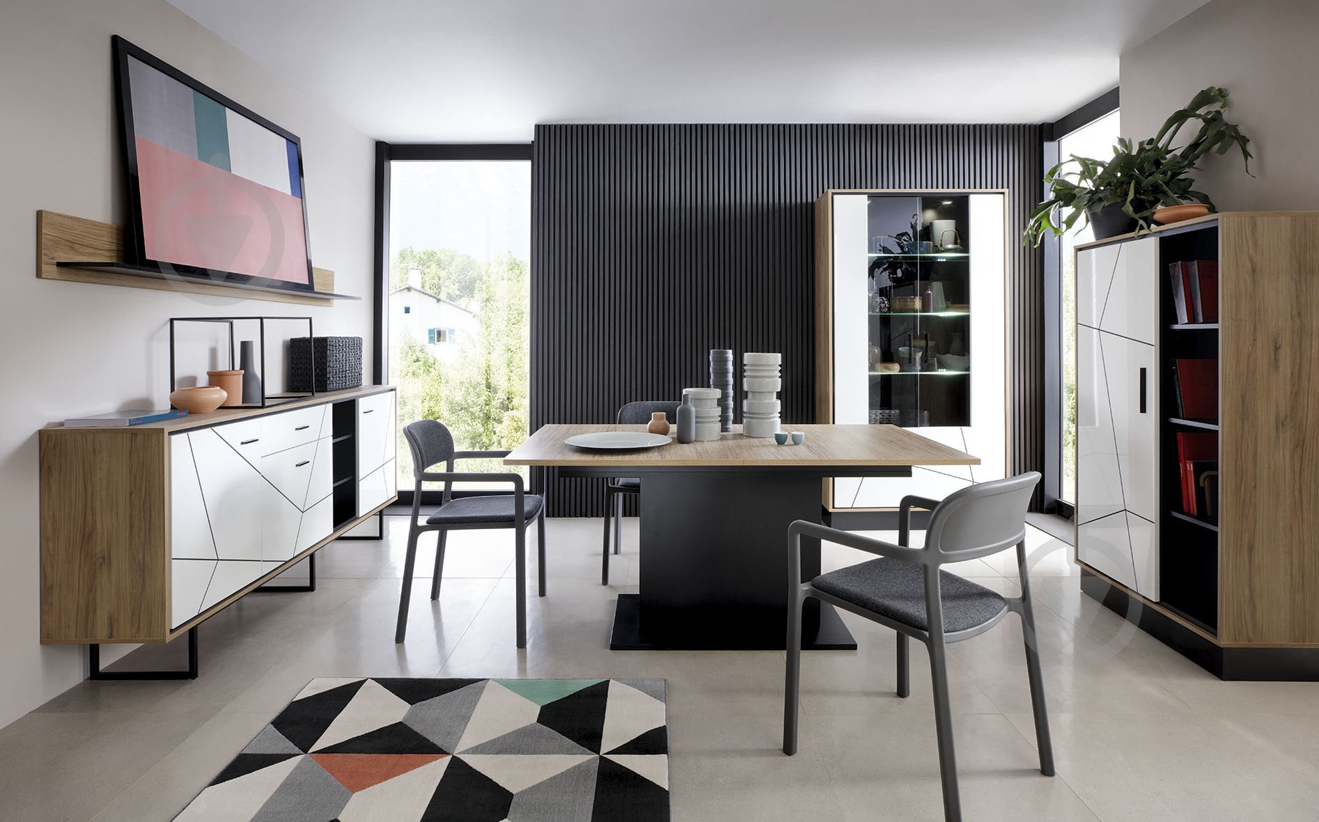 Витрина Meble Wojcik BROLO BROV02 2D дуб катания - фото 2 Витрина Meble Wojcik BROLO BROV02 2D дуб катания - фото 2