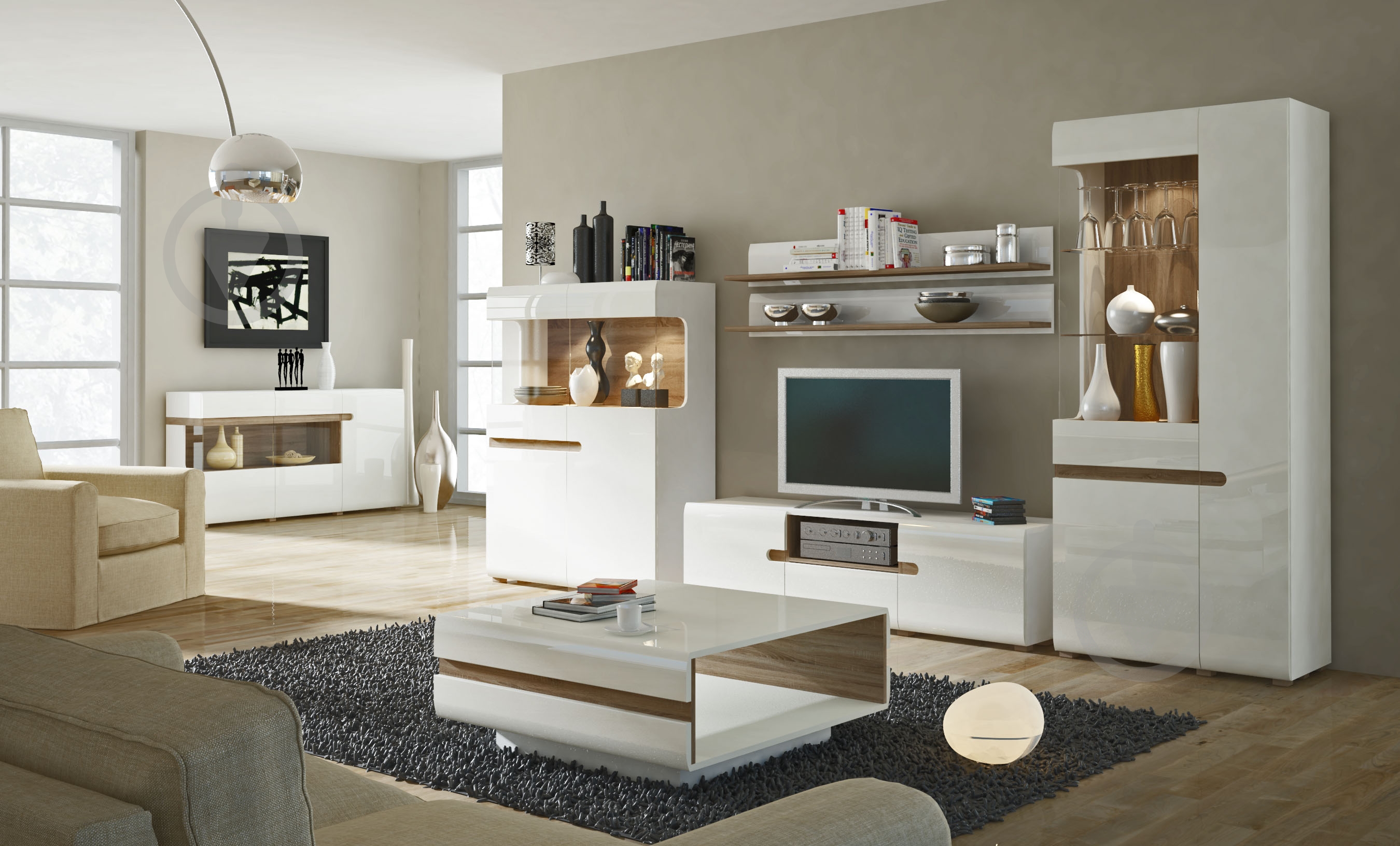 Вітрина Meble Wojcik LINATE 01 3D-1S LTV-03 (L) трюфель - фото 4 Вітрина Meble Wojcik LINATE 01 3D-1S LTV-03 (L) трюфель - фото 4
