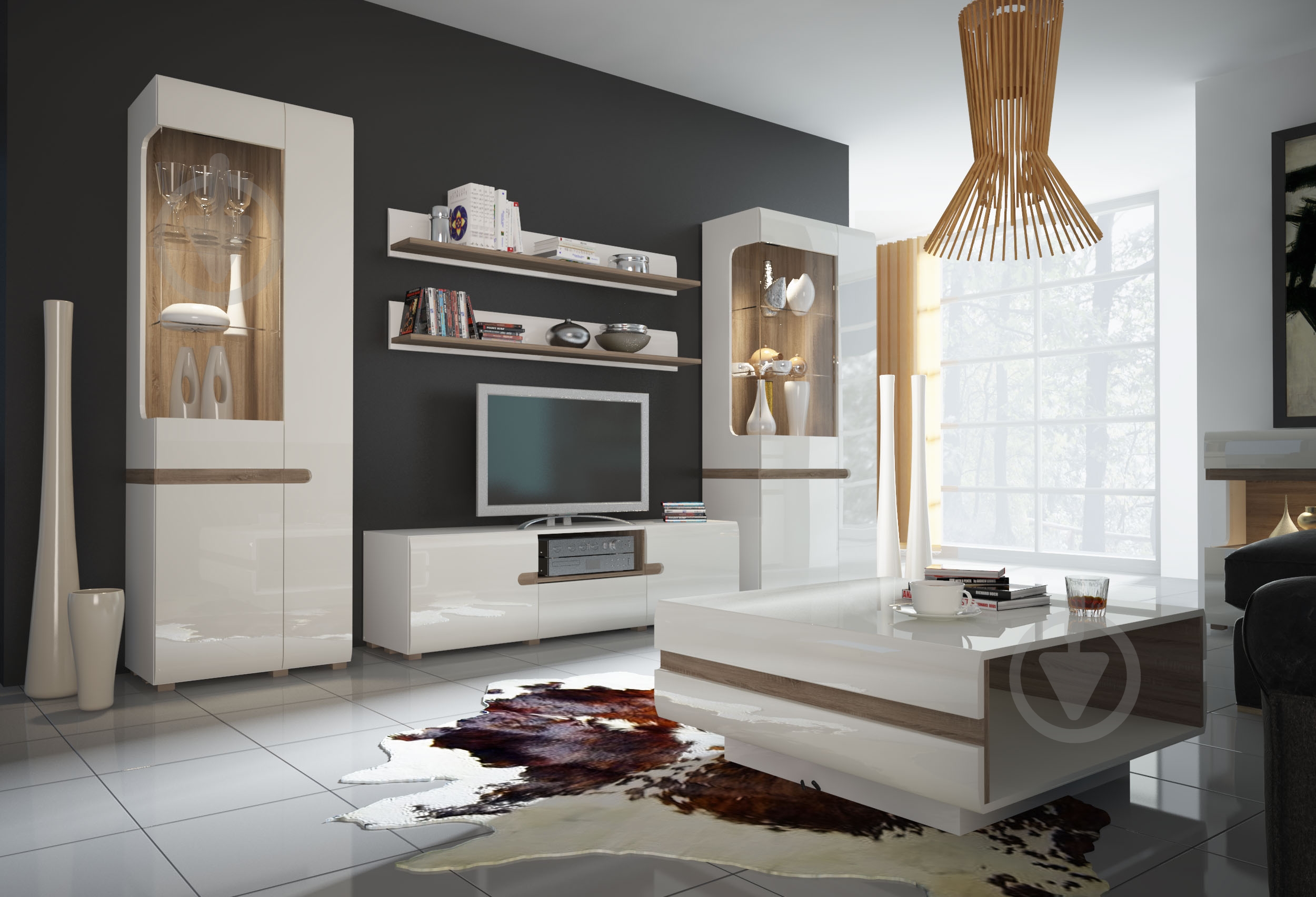 Витрина Meble Wojcik LINATE 05 3D-1S LTV-04 (L) трюфель - фото 3 Витрина Meble Wojcik LINATE 05 3D-1S LTV-04 (L) трюфель - фото 3