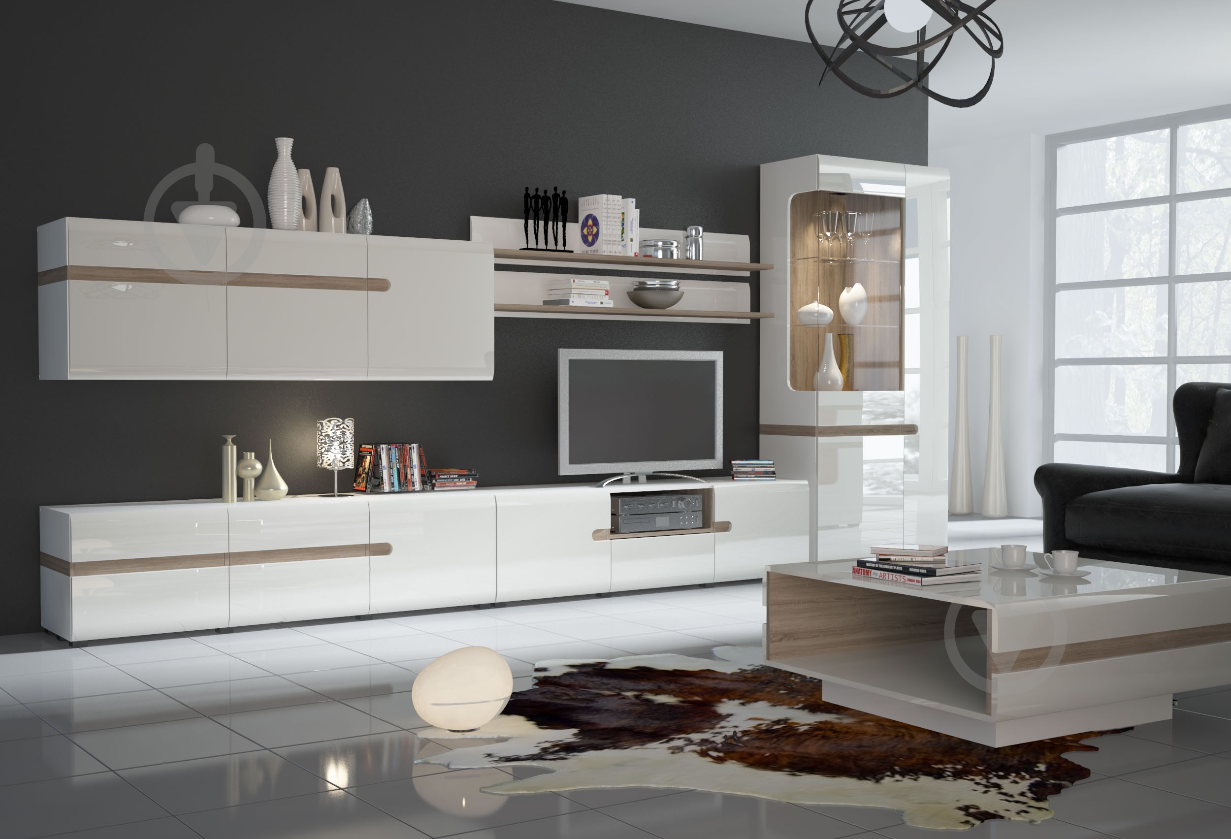 Витрина Meble Wojcik LINATE 05 3D-1S LTV-04 (L) трюфель - фото 5 Витрина Meble Wojcik LINATE 05 3D-1S LTV-04 (L) трюфель - фото 5