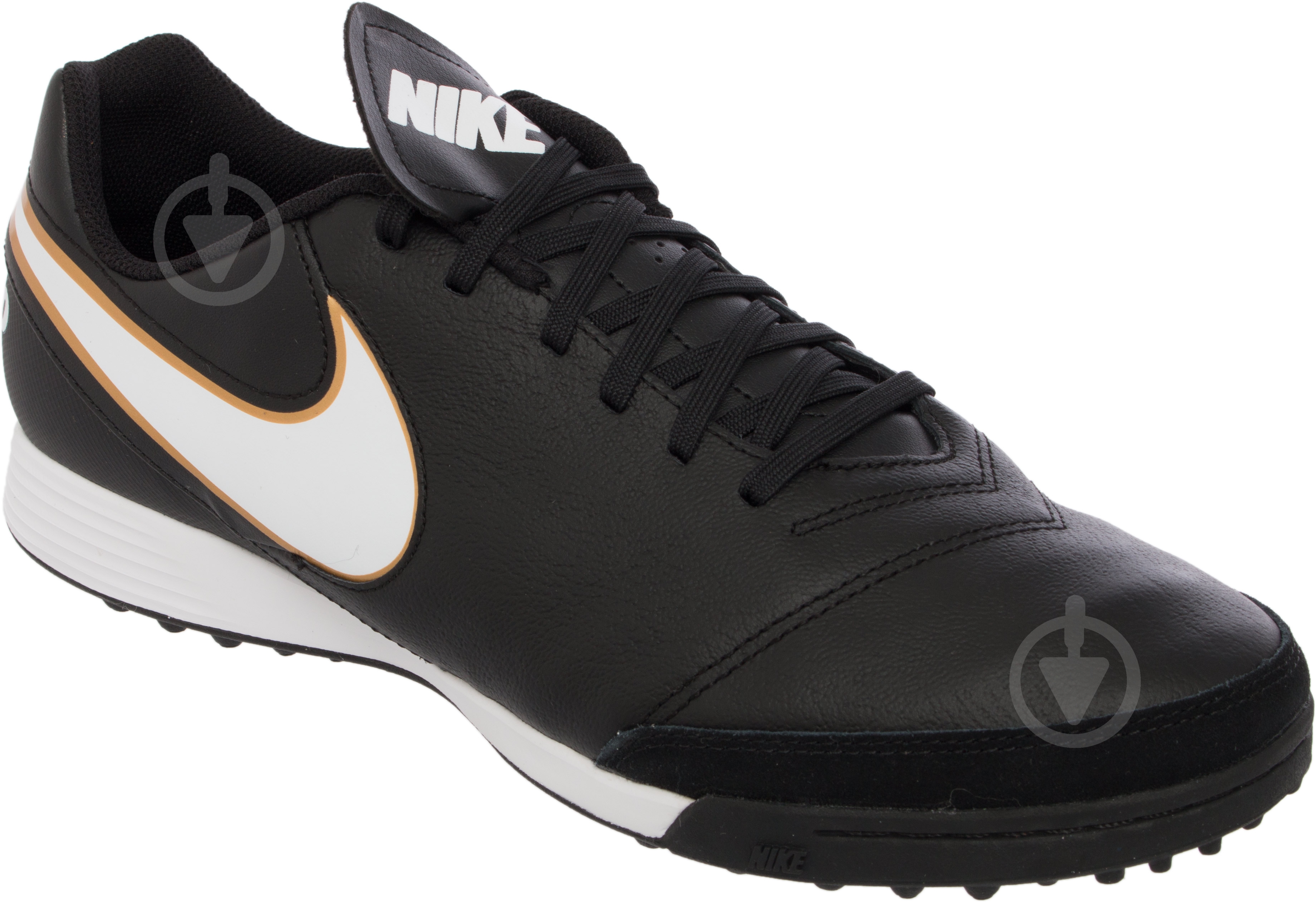 Сороконожки Nike TIEMPOX GENIO II LEATHER TF 819196-641 р.43 черный - фото 3